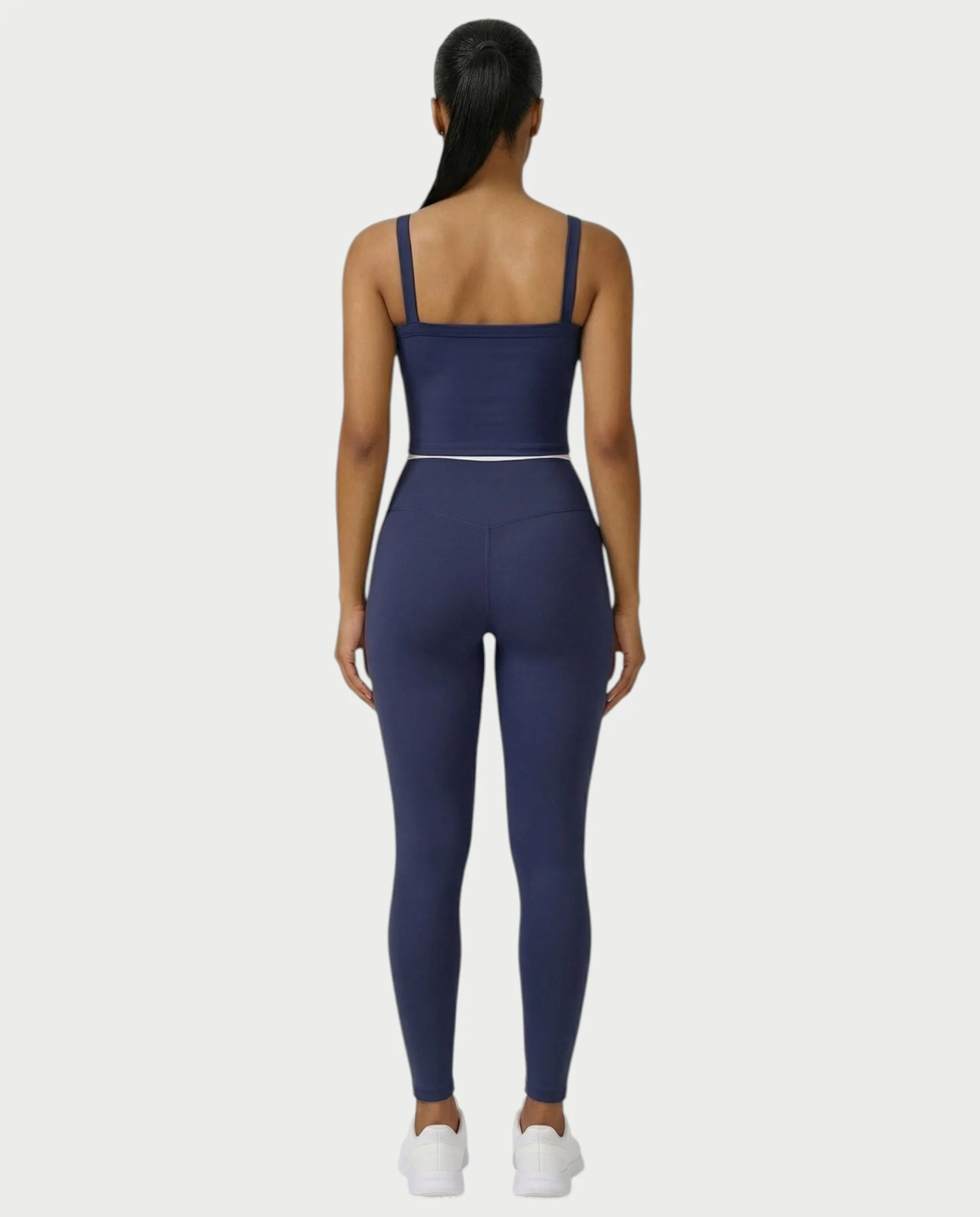 JINYA Padded Square-Neck Active Crop Top - Image 20