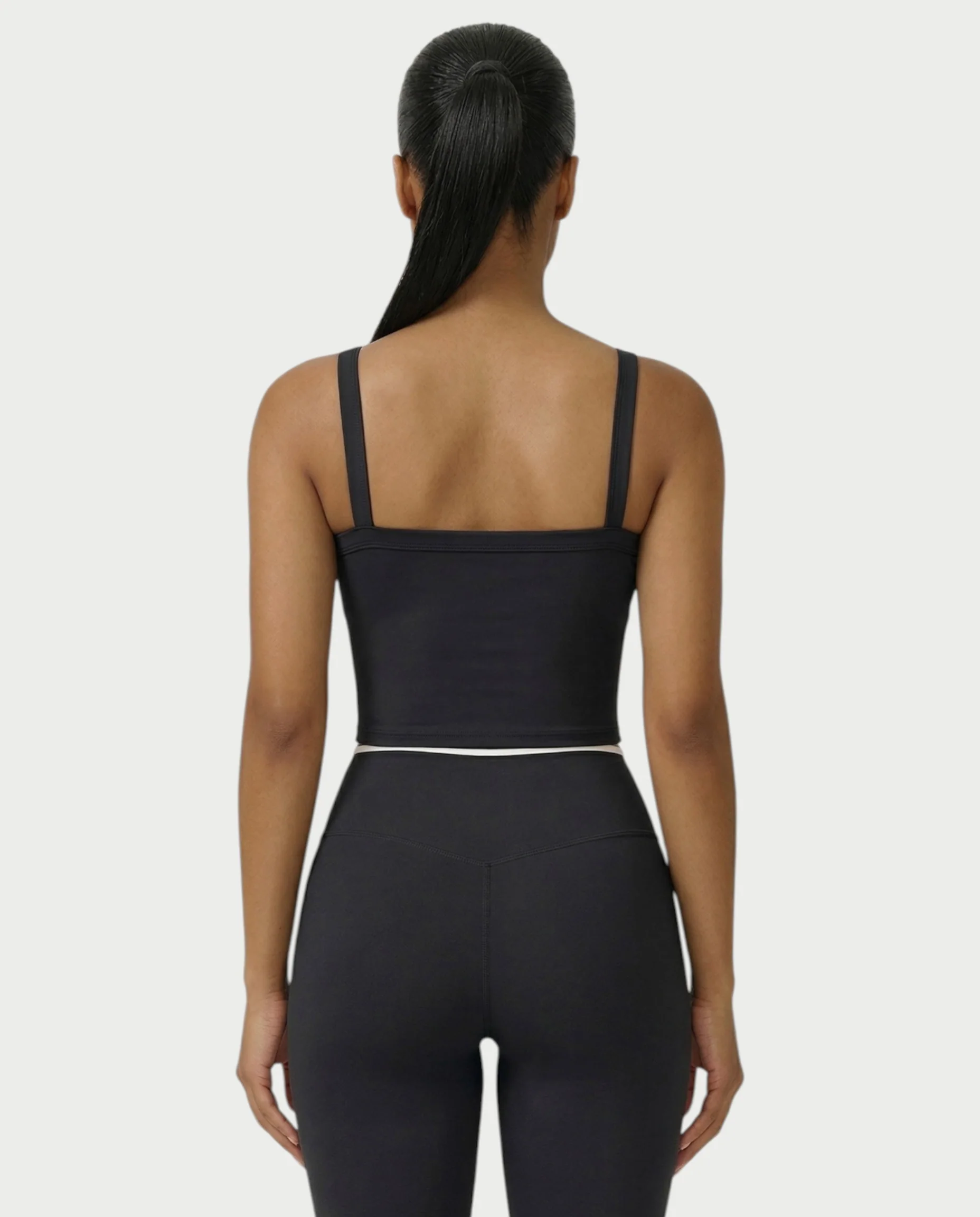 JINYA Padded Square-Neck Active Crop Top - Image 22