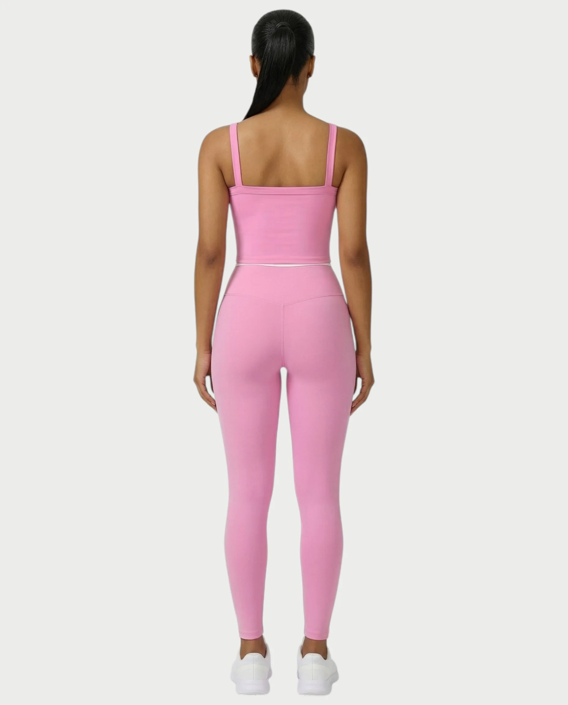 JINYA Padded Square-Neck Active Crop Top - Image 5