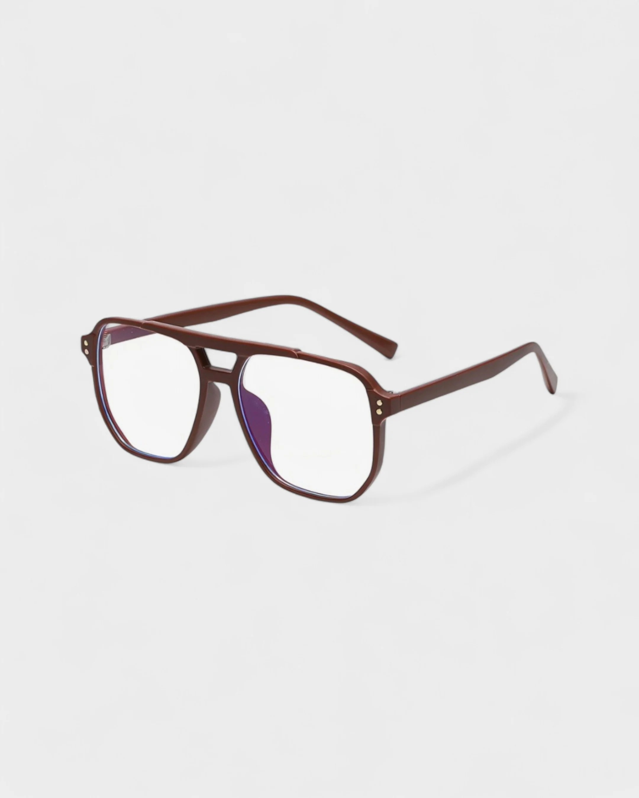JORDYN Clear Lens Aviator Blue Light Glasses - Image 3
