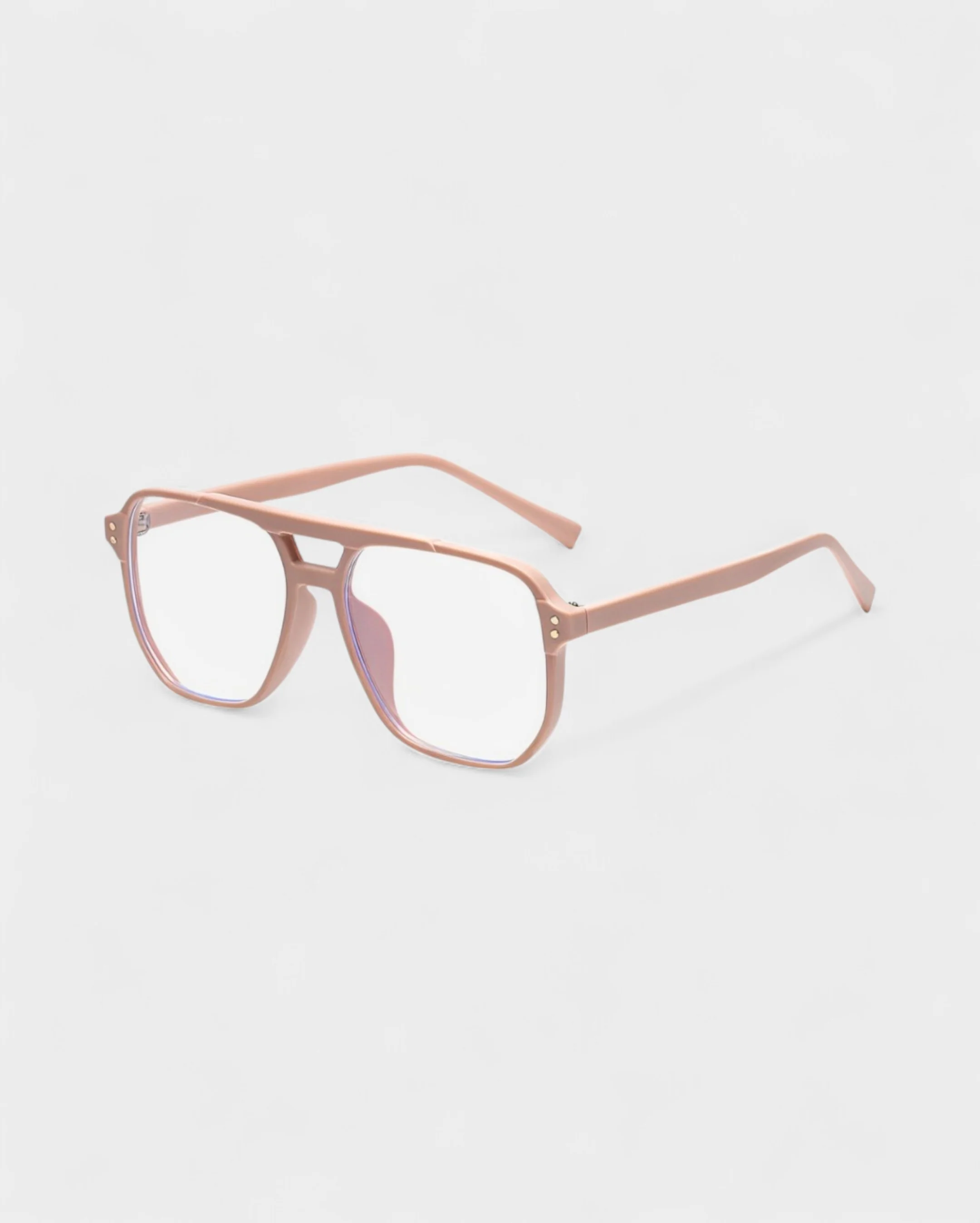 JORDYN Clear Lens Aviator Blue Light Glasses - Image 5