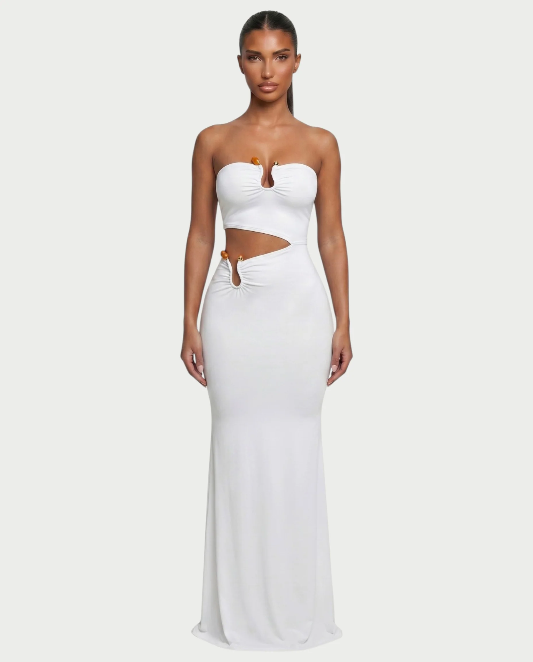 KALISHA Cutout Bodycon Maxi Dress - Image 6