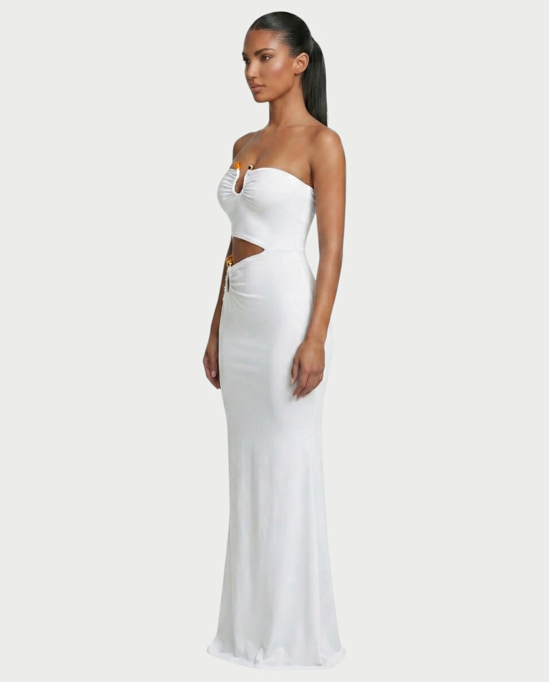 KALISHA Cutout Bodycon Maxi Dress - Image 8