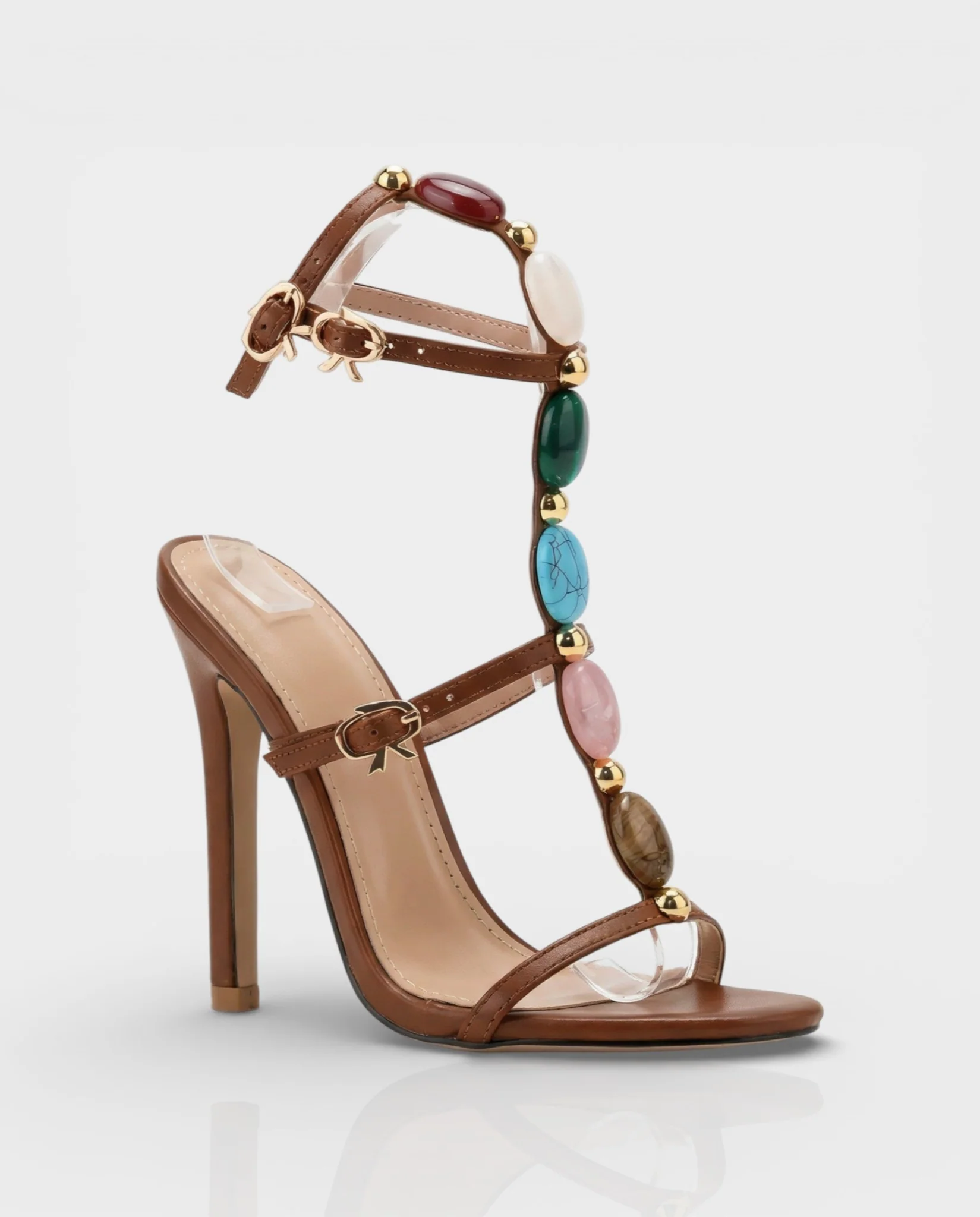 KARA Stiletto Gemstone Heels - Image 10