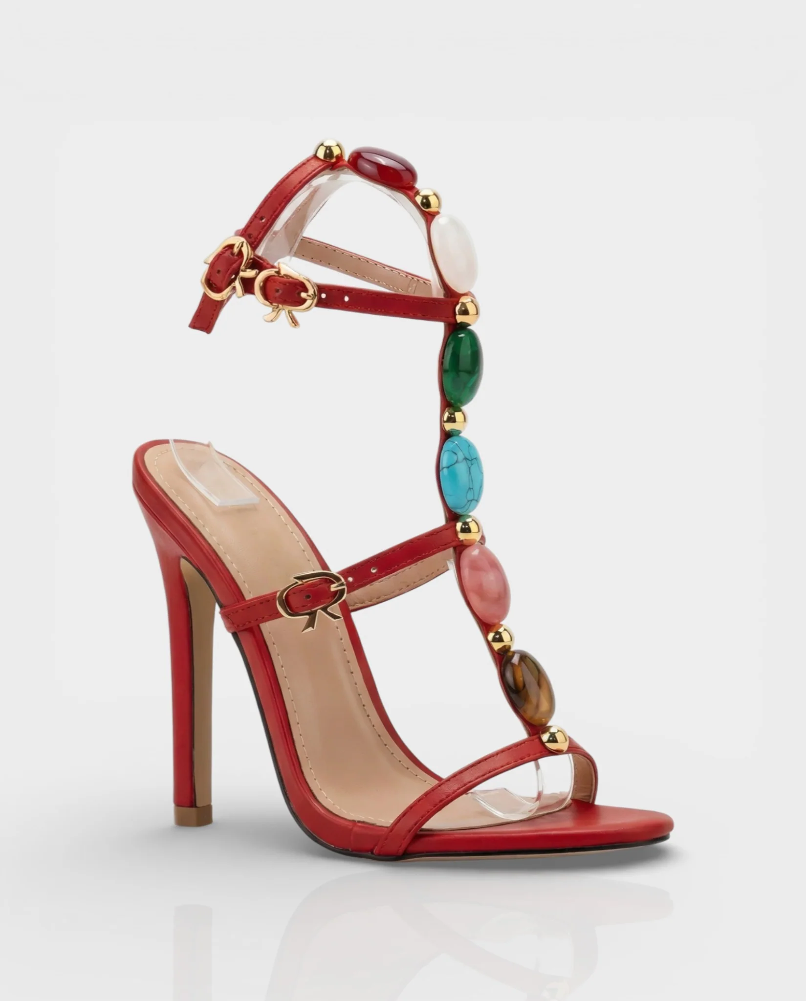 KARA Stiletto Gemstone Heels - Image 6