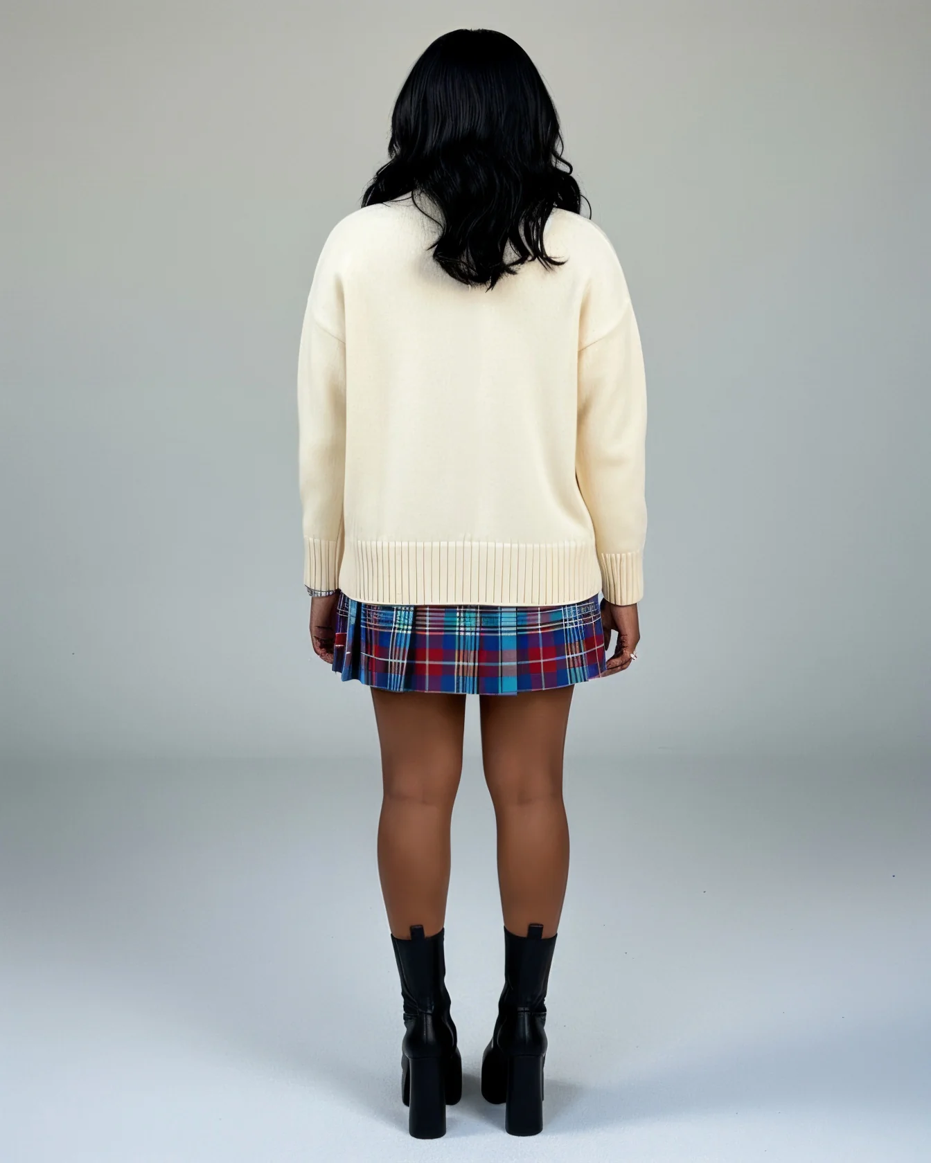 KENYA Jacquard Loose Button-Up Cardigan - Image 4