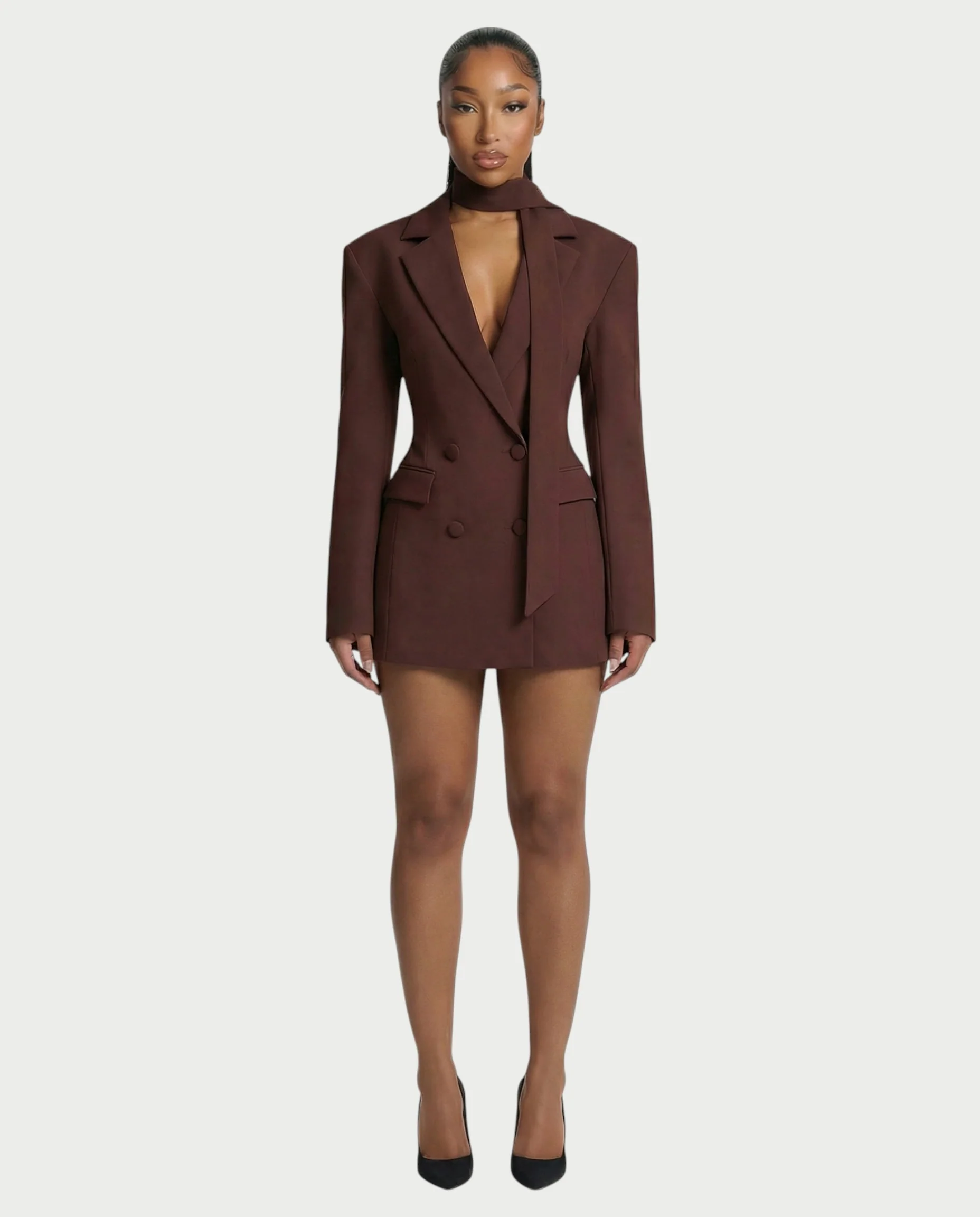 KESSIA Double Breasted Blazer Mini Dress - Image 11