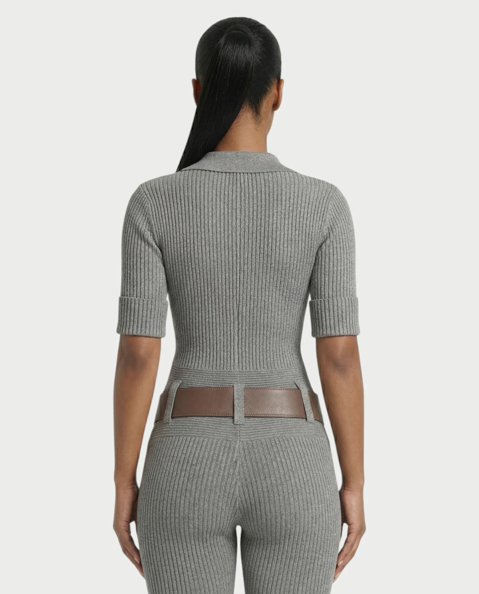 KIERA Ribbed Knit Bodysuit & Legging Set - Image 6