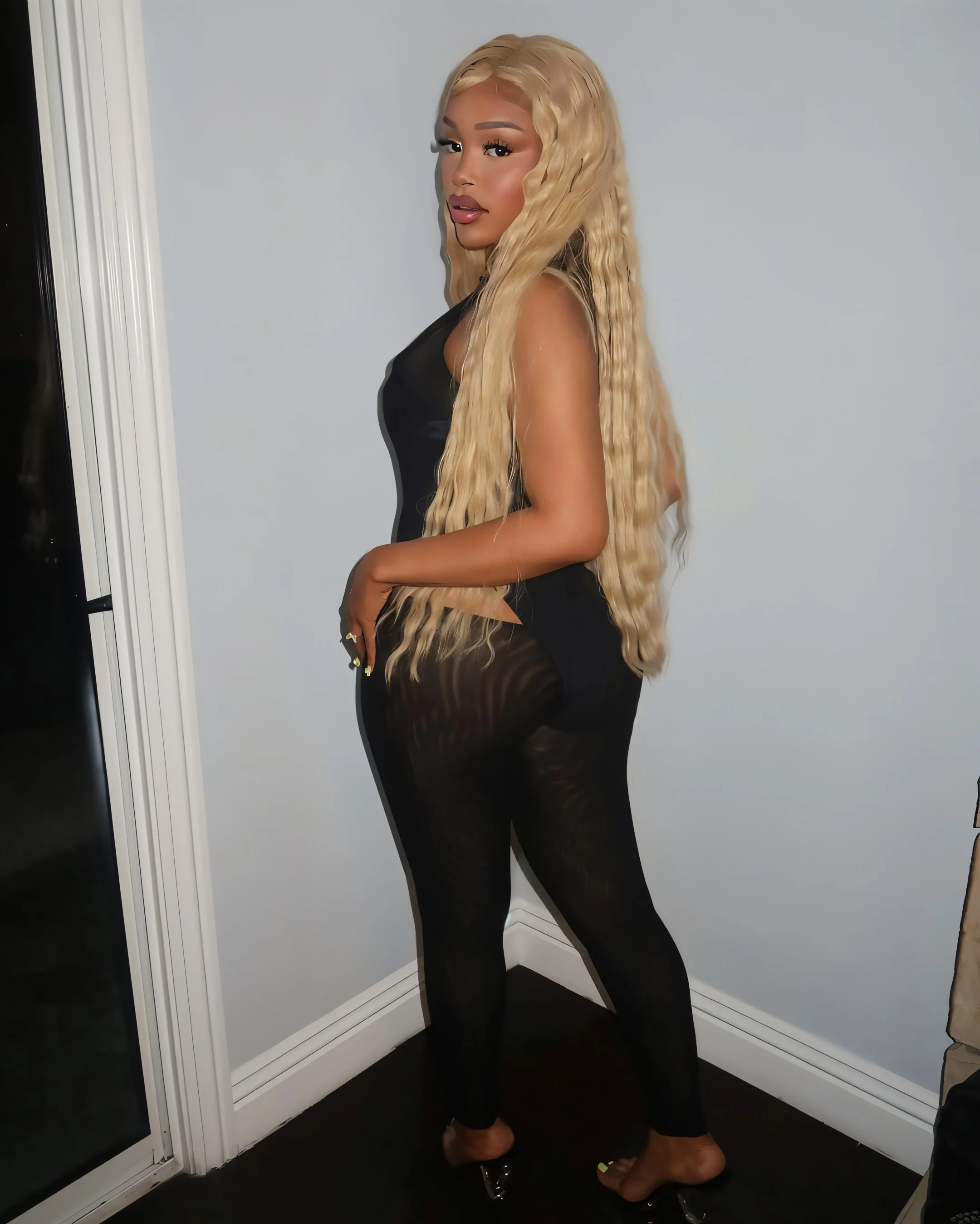 KIMBER Bodysuit & Mesh Leggings Set - Image 3