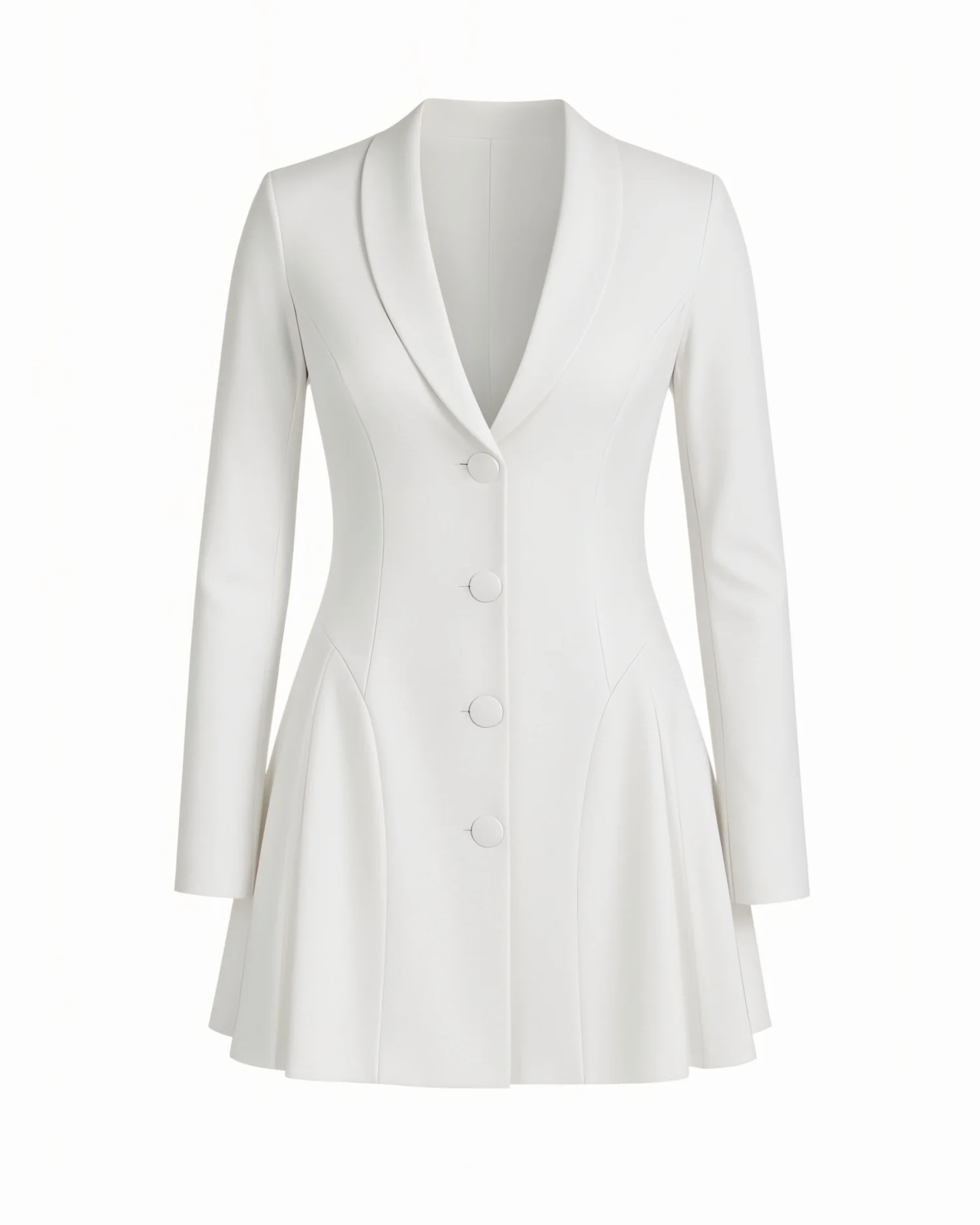 KLEA Structured Button-Up Blazer Dress - Image 5