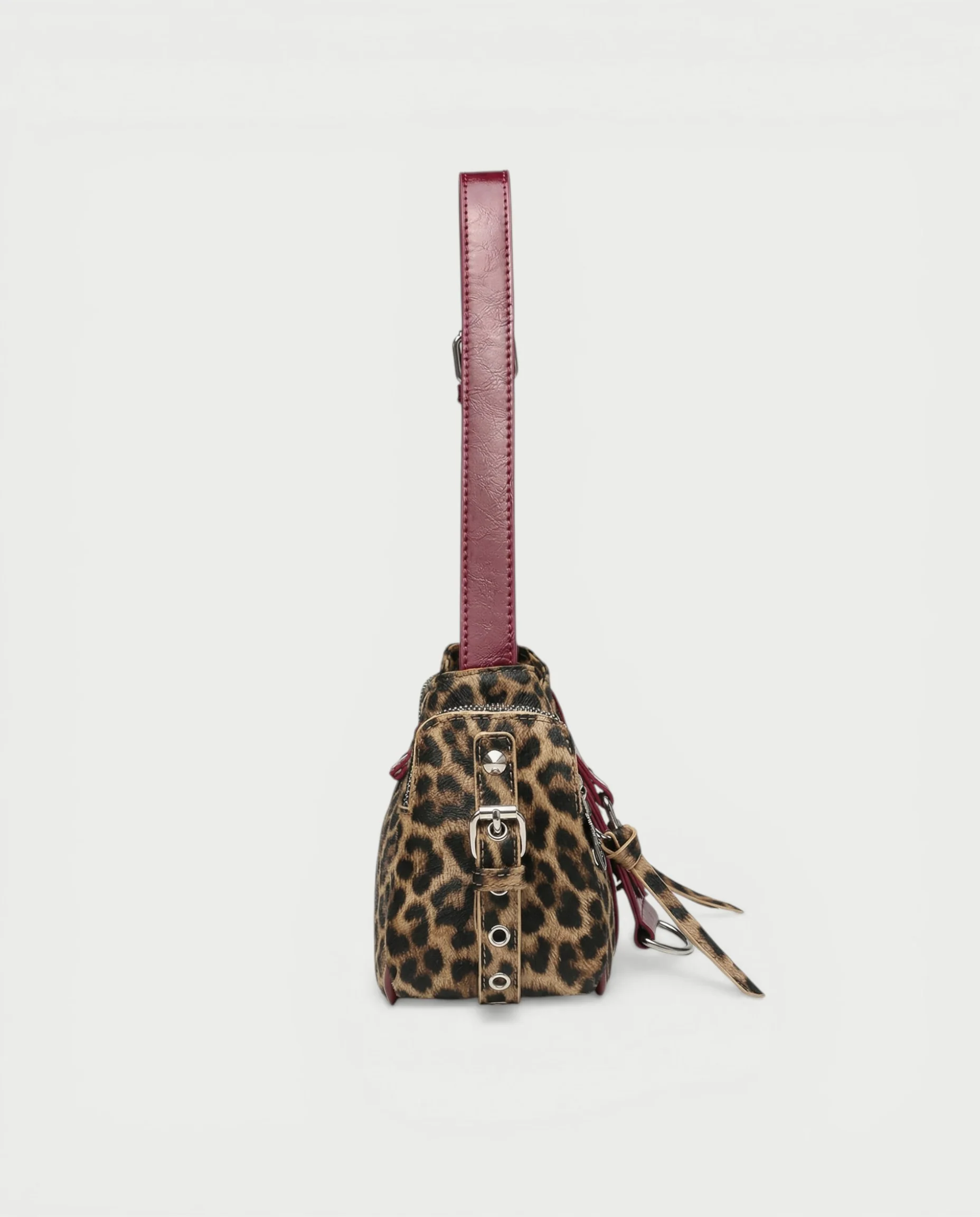 KORALIE Leopard Print Studded Handbag - Image 3