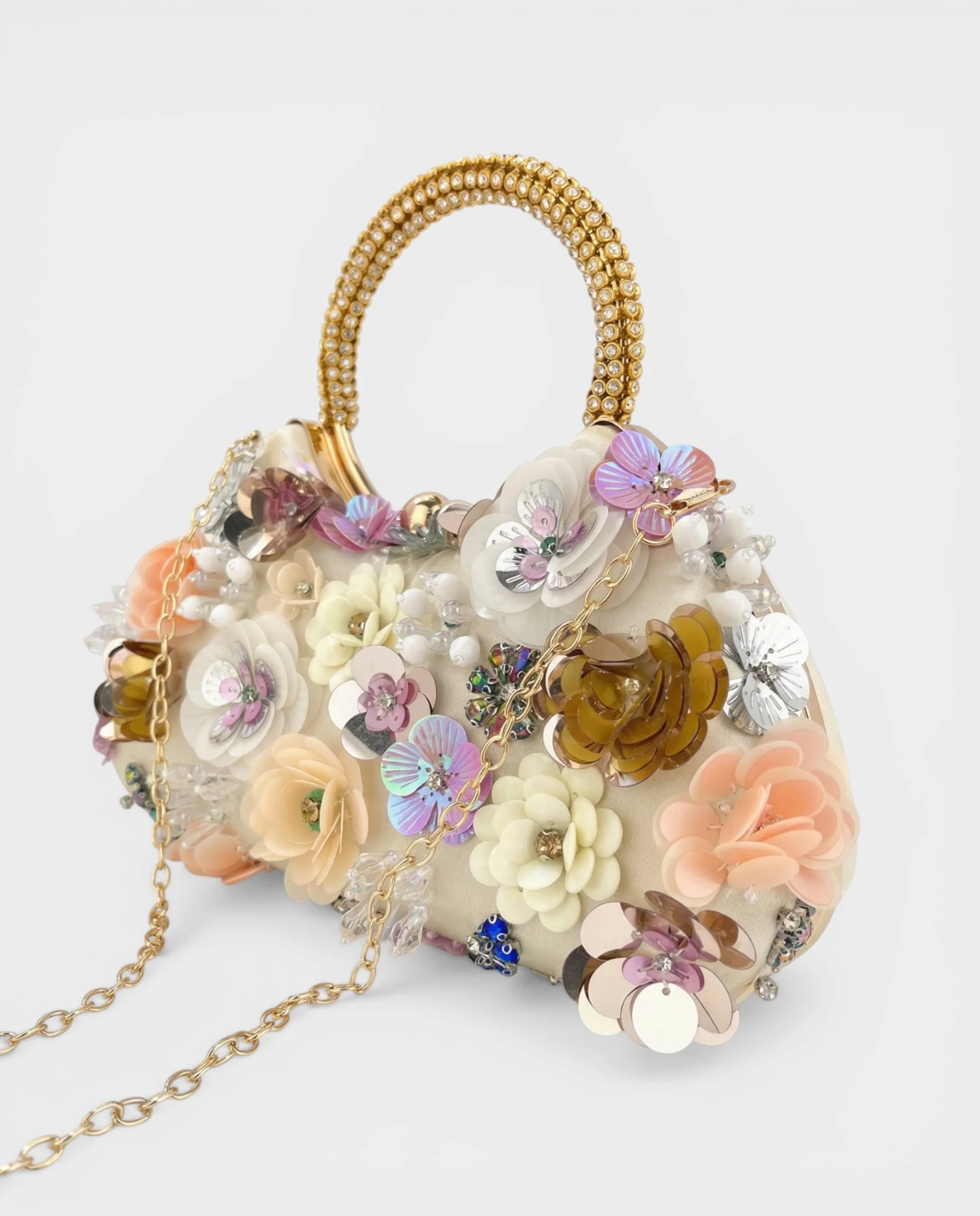 KOSHA Floral Sequin Beaded Clutch - Image 6
