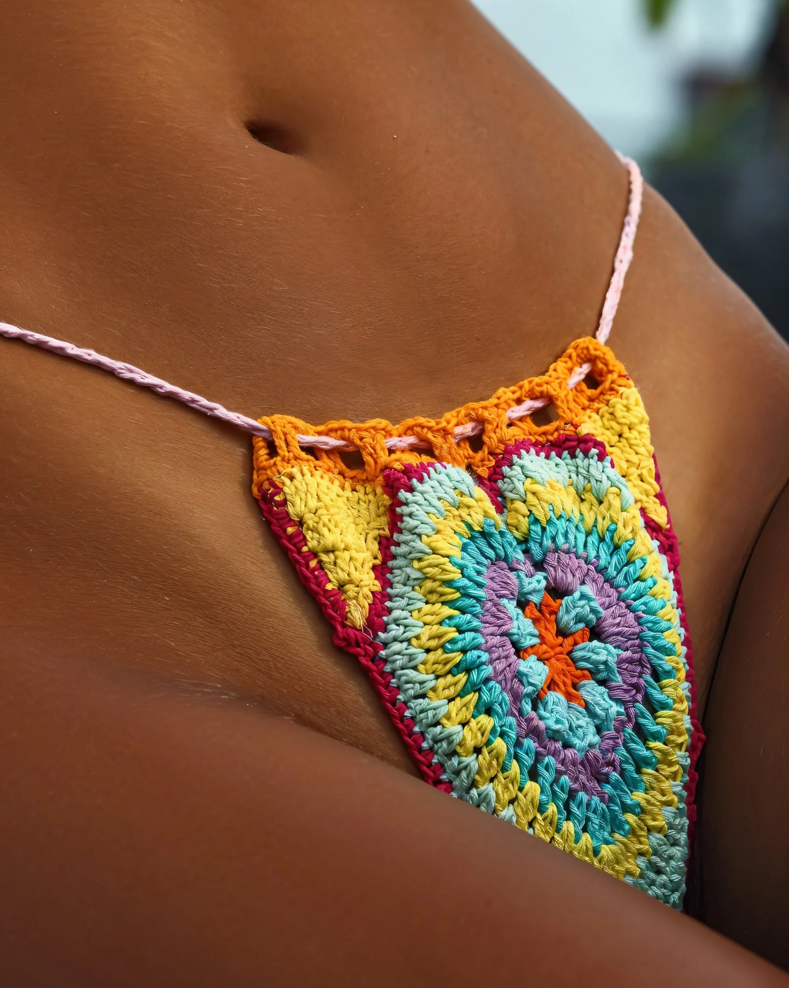 LACEY Multi-Color Crochet Bikini - Image 4