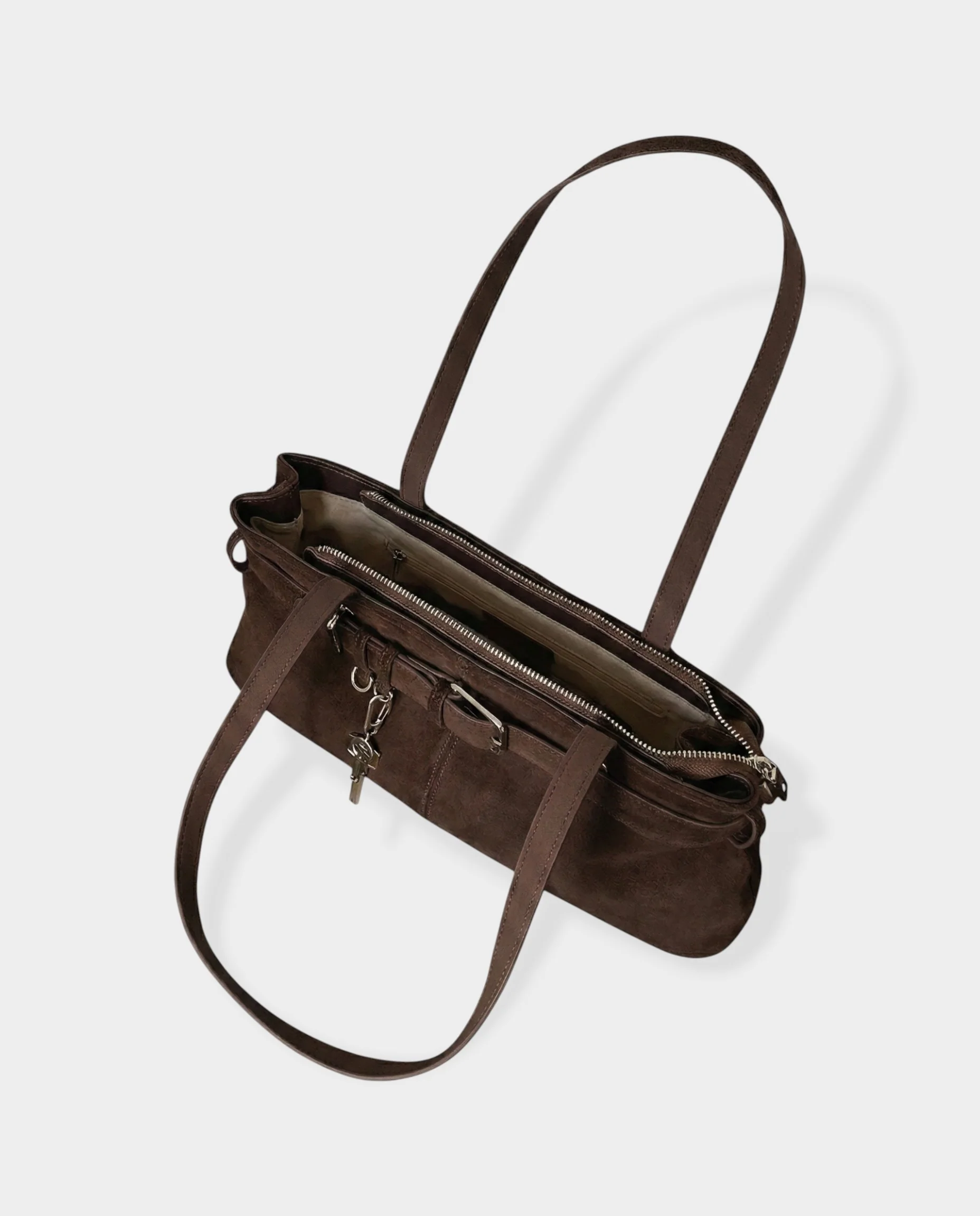 LAVIDA Suede Belted Key Shoulder Bag - Image 4