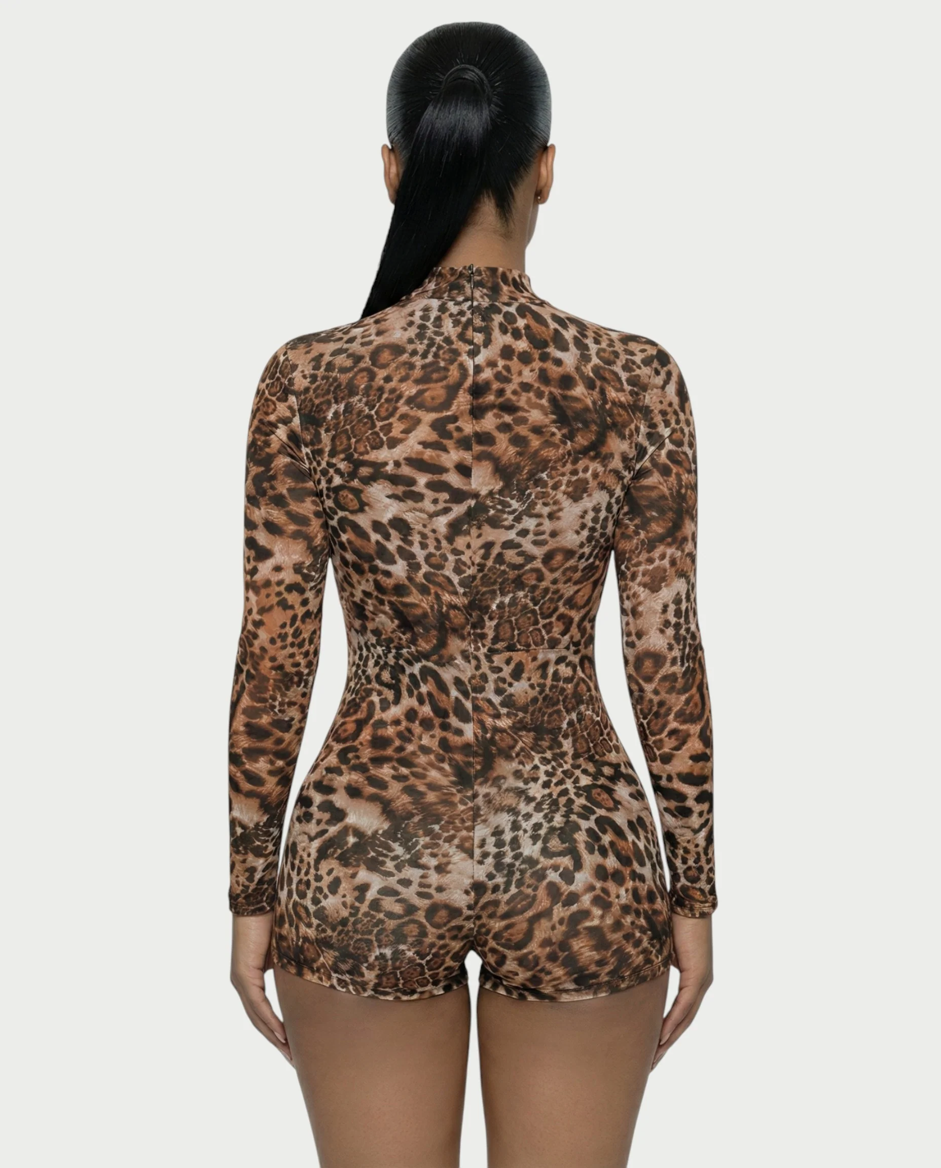 LEPA Cheetah Print Playsuit - Image 5