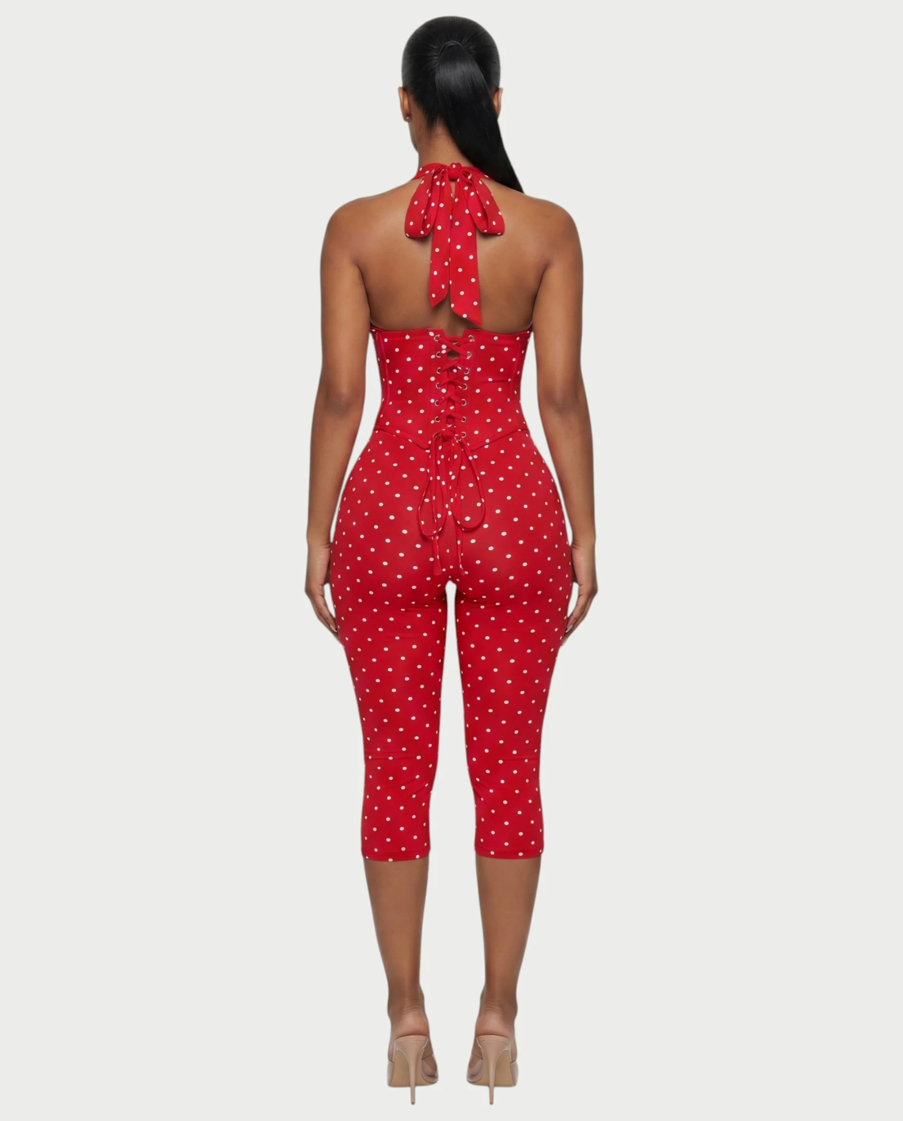 LERANIA Polka Dot Jumpsuit & Corset Set - Image 12