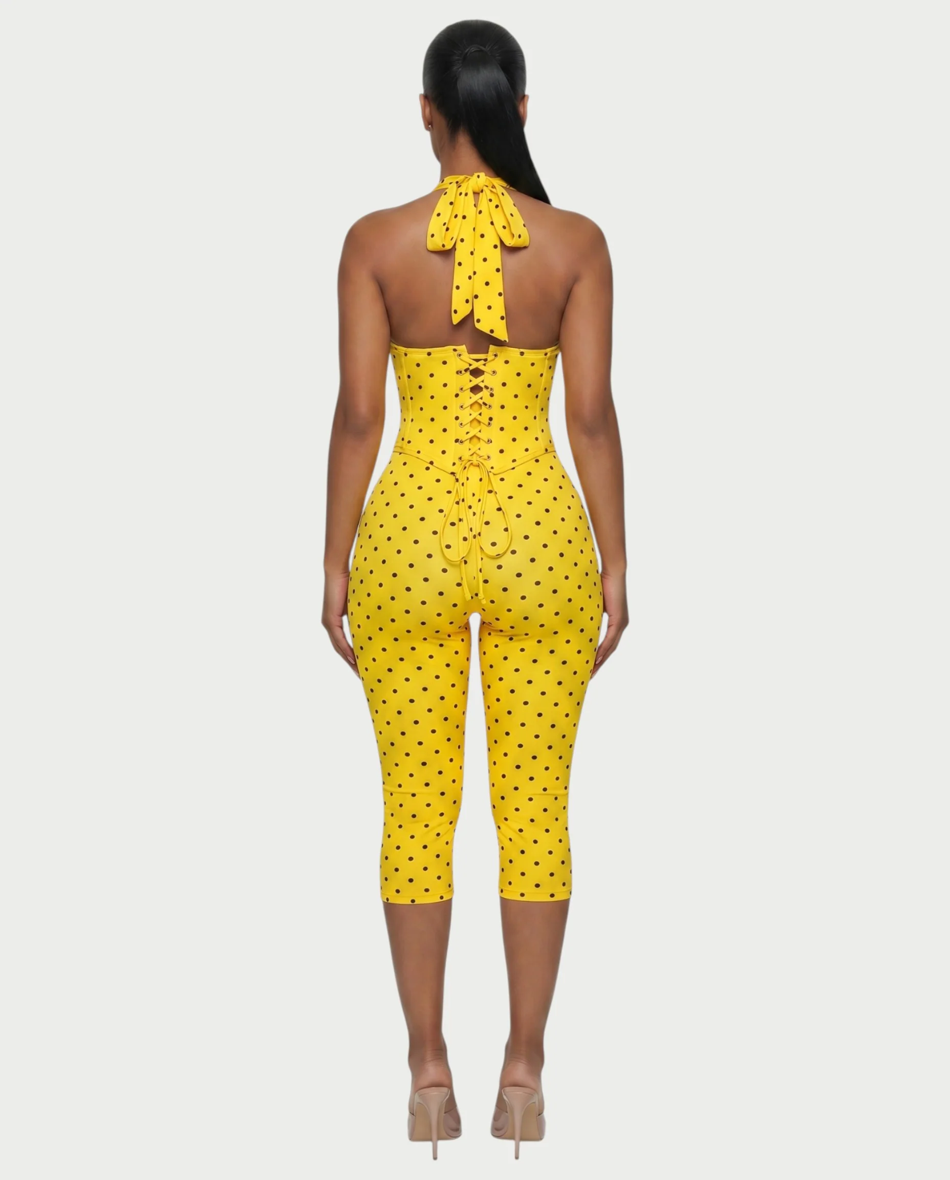 LERANIA Polka Dot Jumpsuit & Corset Set - Image 17