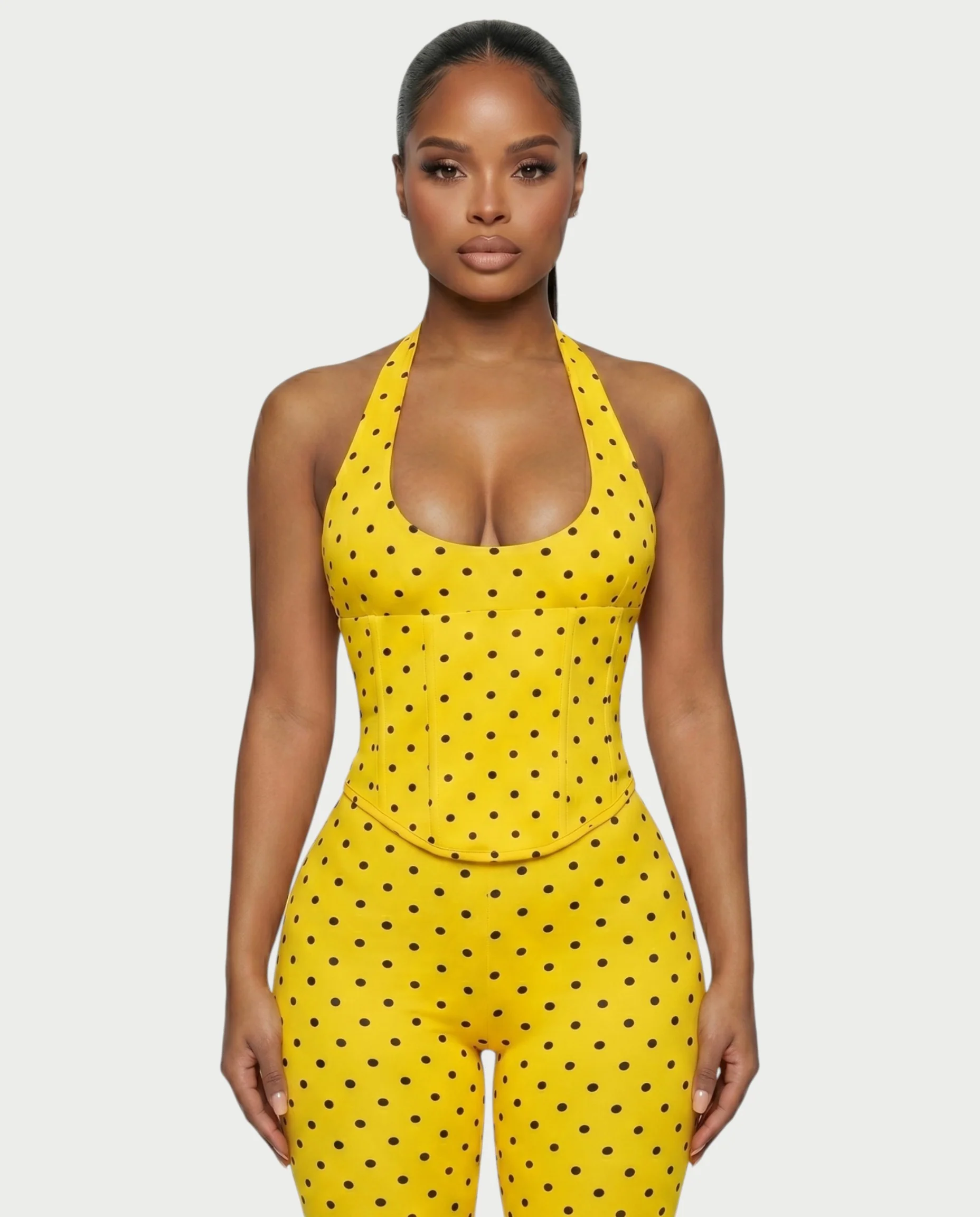 LERANIA Polka Dot Jumpsuit & Corset Set - Image 19