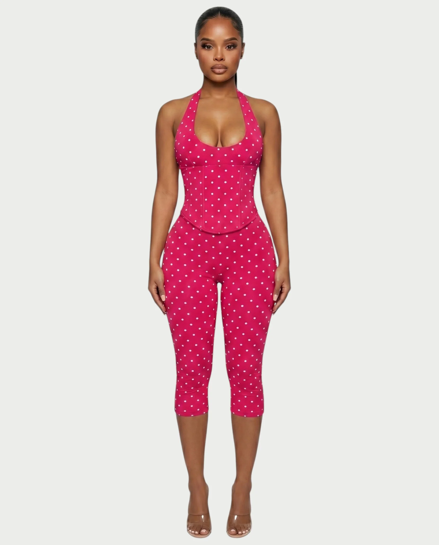 LERANIA Polka Dot Jumpsuit & Corset Set - Image 21