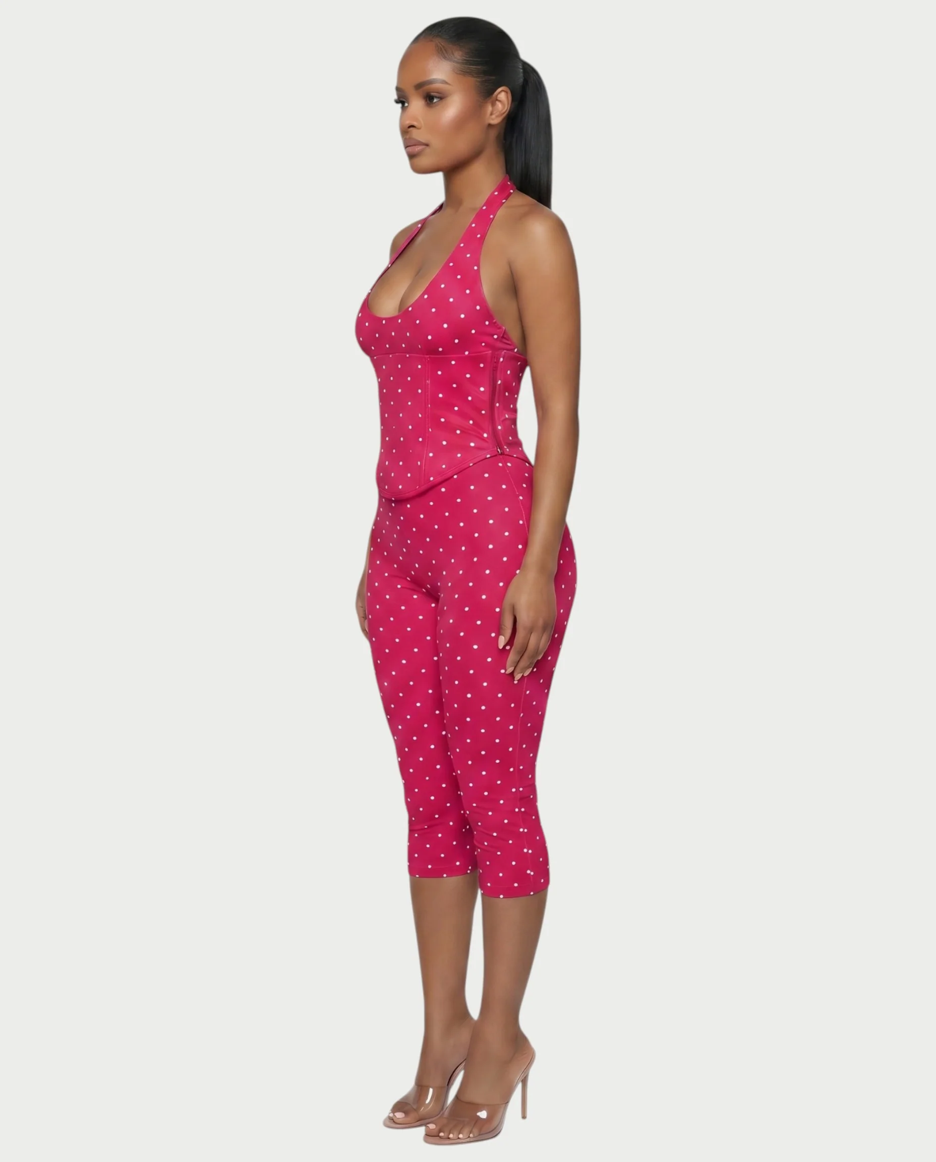 LERANIA Polka Dot Jumpsuit & Corset Set - Image 23