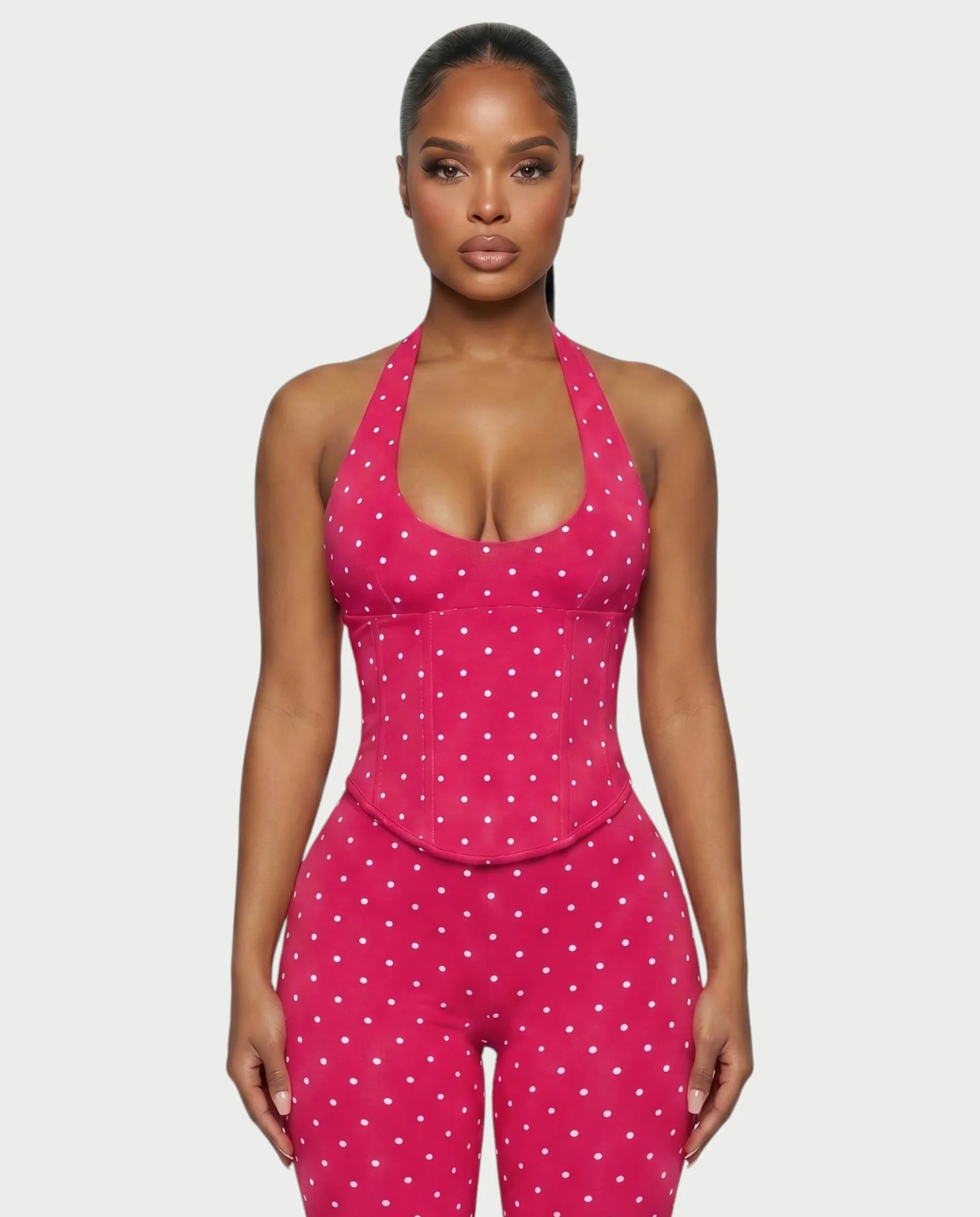 LERANIA Polka Dot Jumpsuit & Corset Set - Image 24