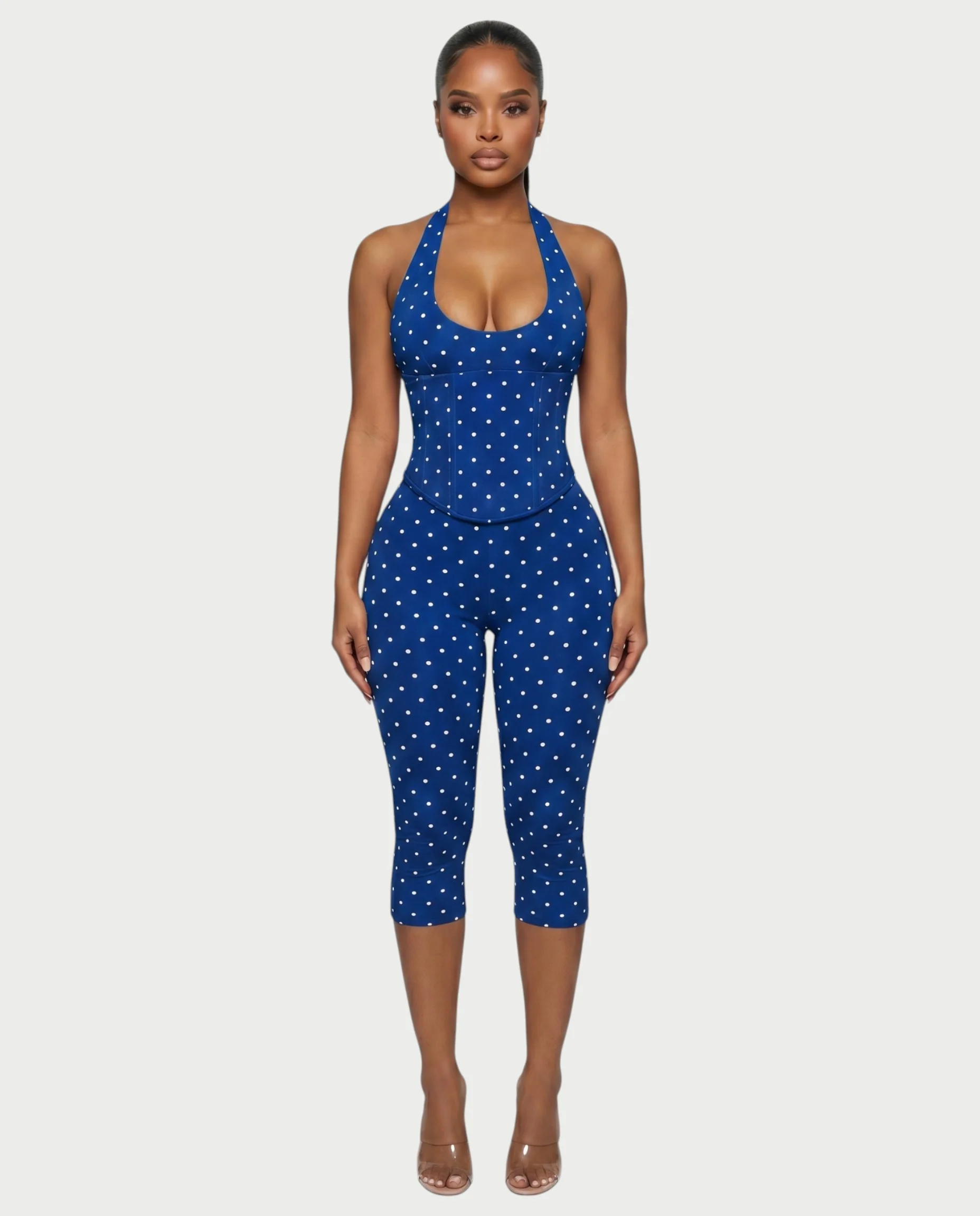 LERANIA Polka Dot Jumpsuit & Corset Set - Image 26