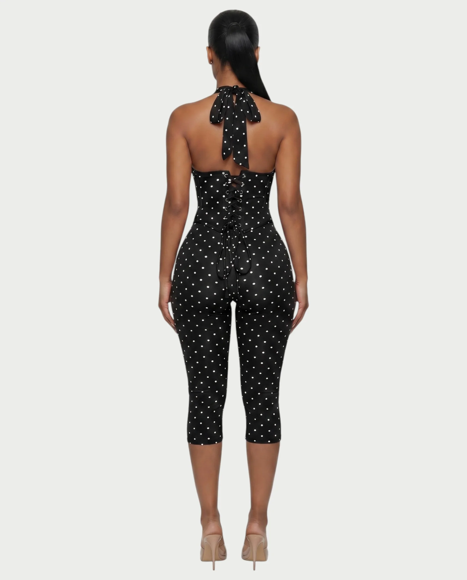 LERANIA Polka Dot Jumpsuit & Corset Set - Image 7