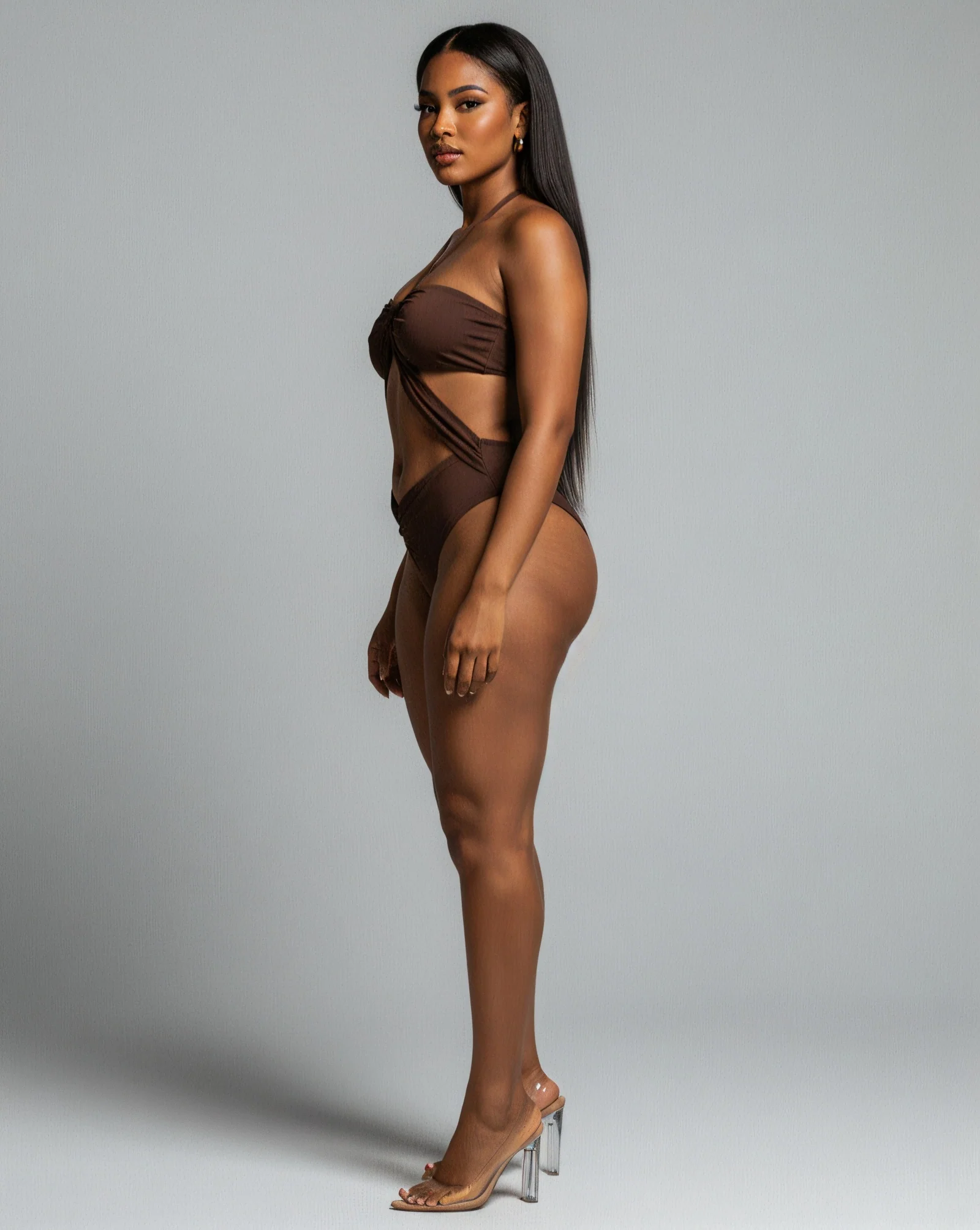 LINDSAY Cutout One-Piece Swimsuit - Image 3