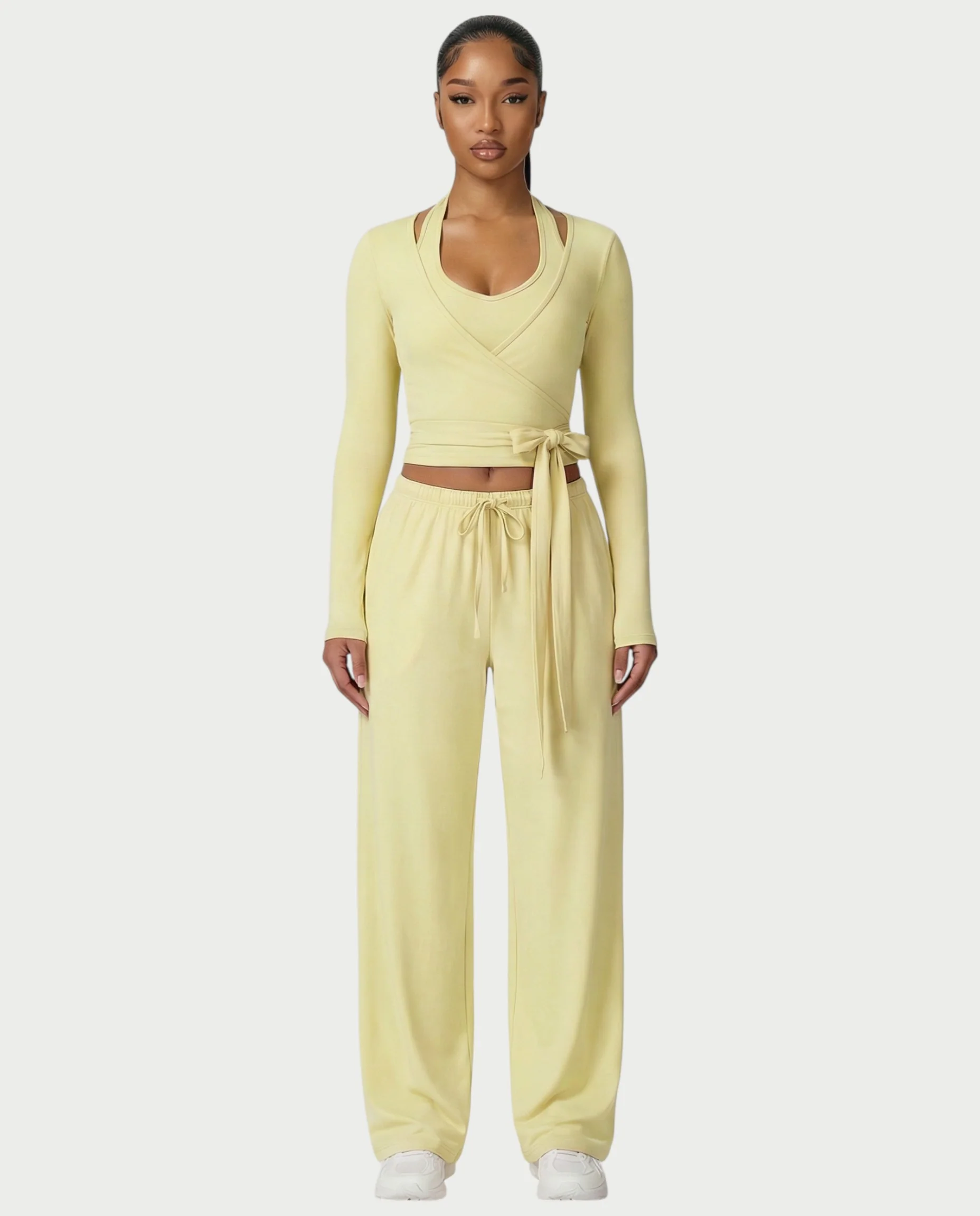 LOREN Wrap-Tie 3-Piece Lounge Set - Image 21
