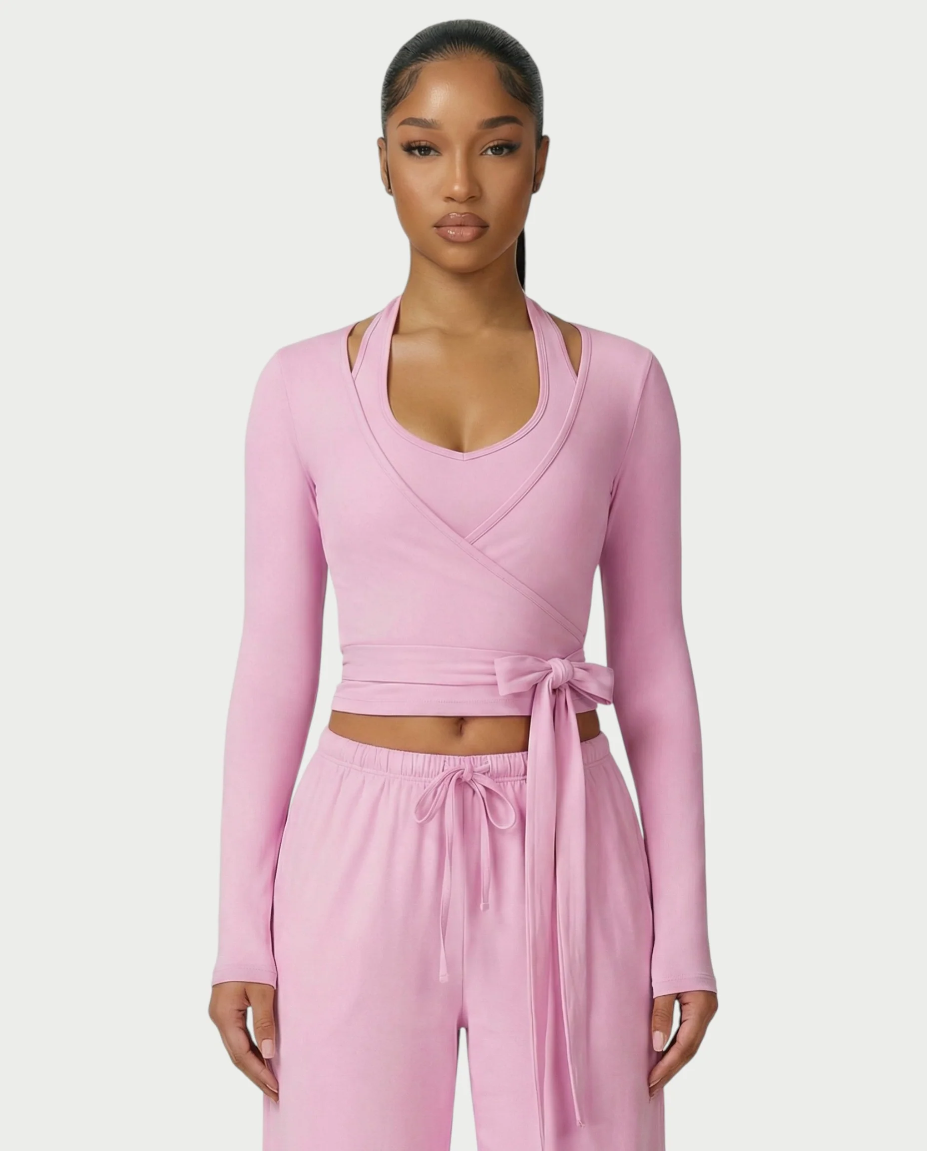 LOREN Wrap-Tie 3-Piece Lounge Set - Image 4
