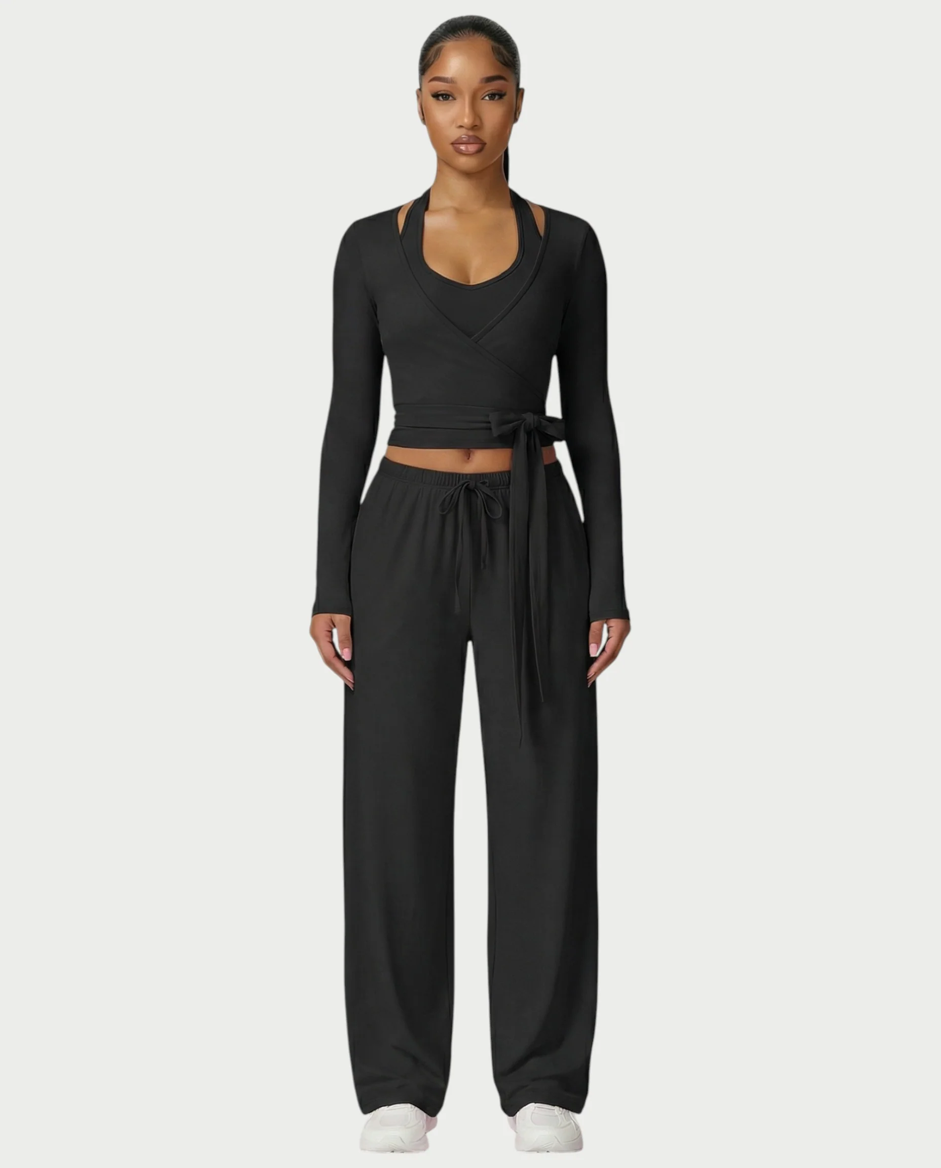 LOREN Wrap-Tie 3-Piece Lounge Set - Image 6