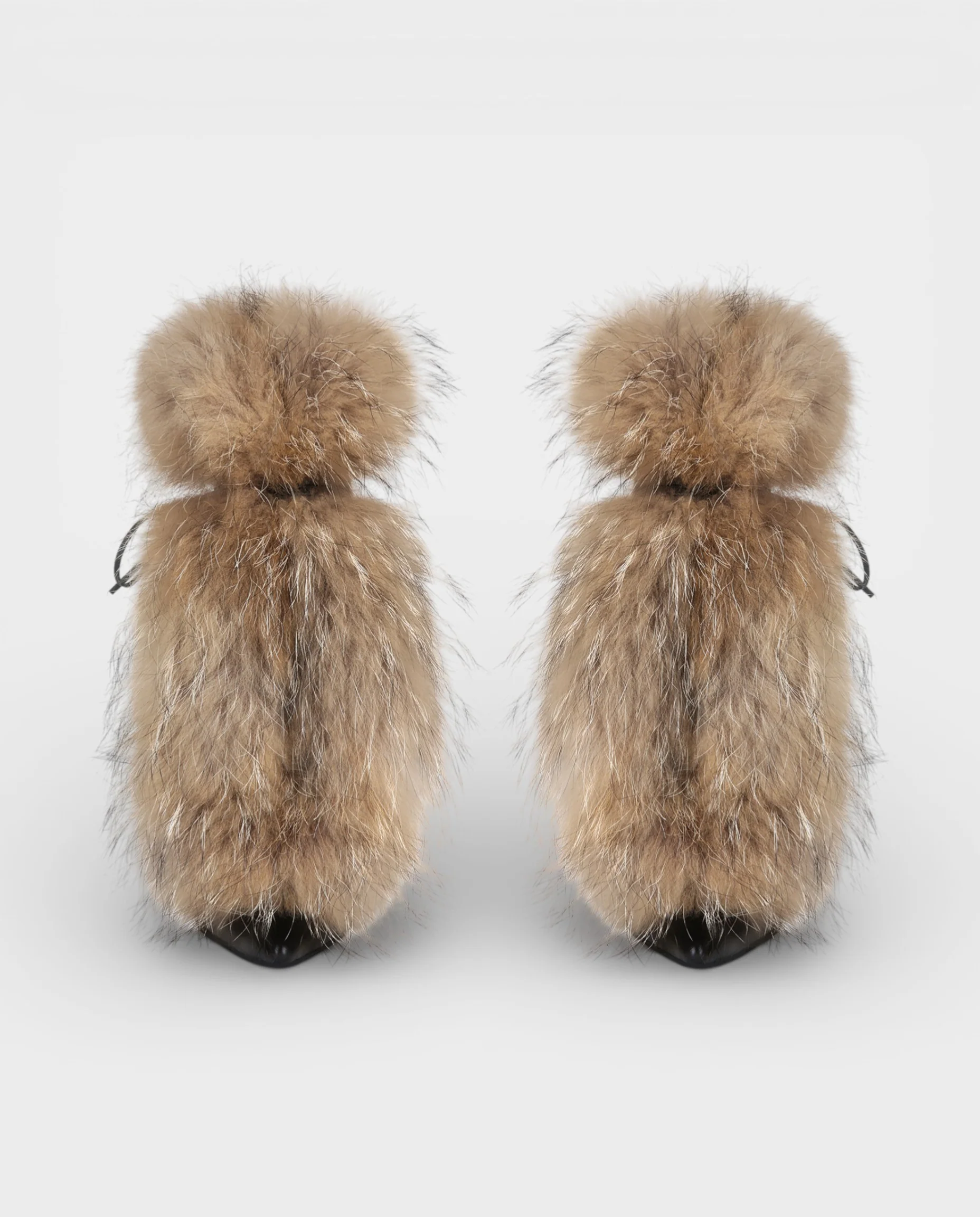 LORINA Faux-Fur Pointed-Toe Bootie Heels - Image 6