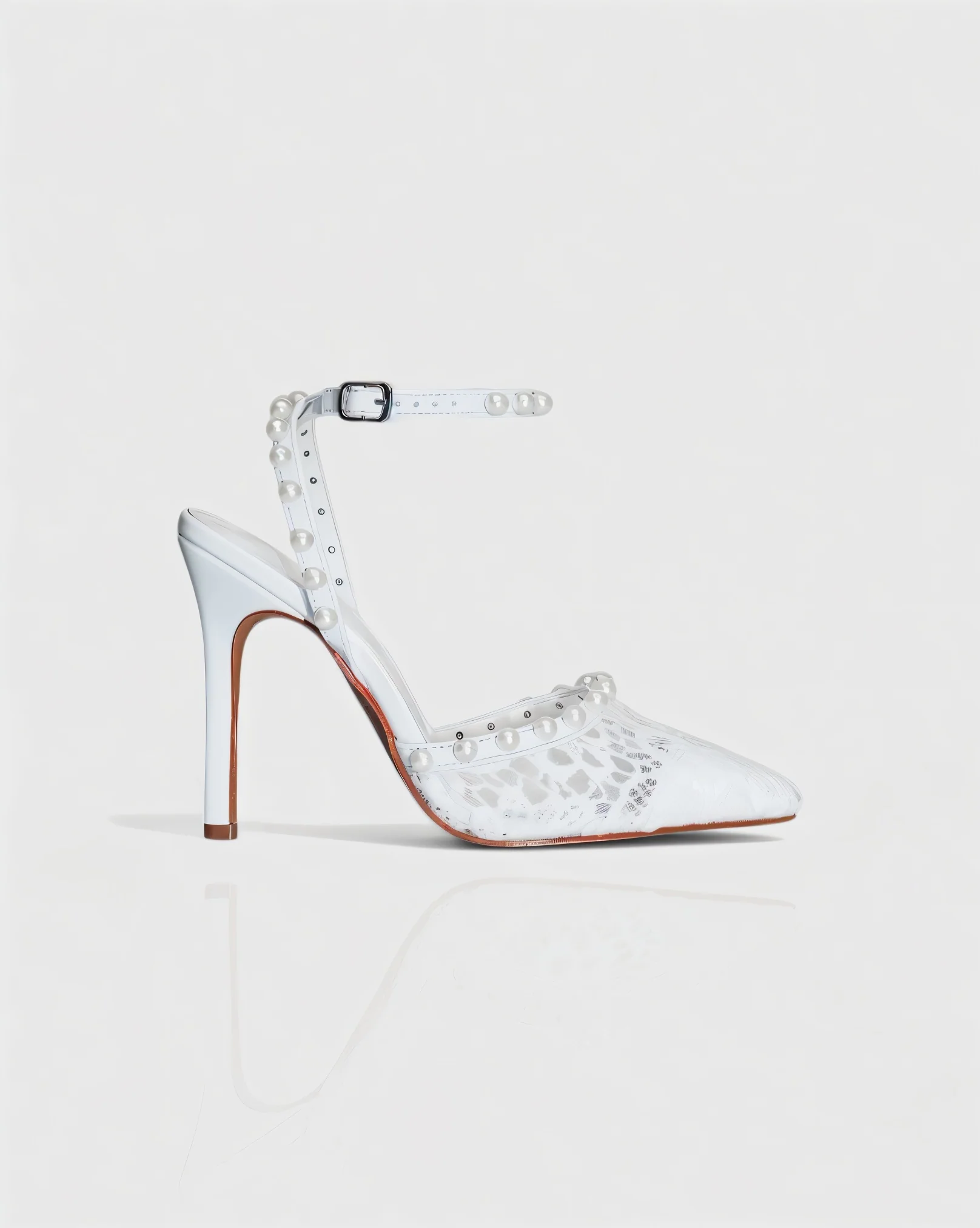 LOUISA Stiletto Pearl Heels - Image 5