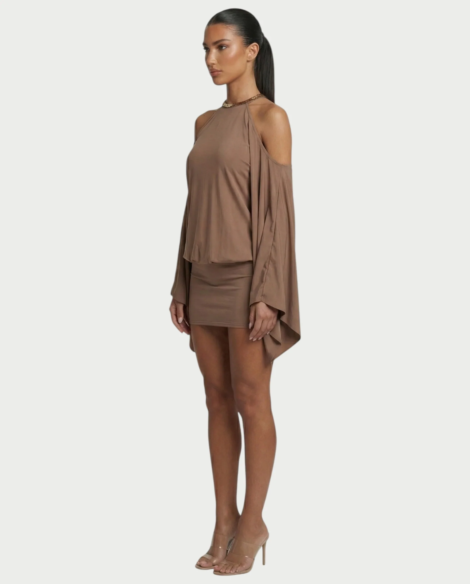 LOWEN Embellished Butterfly Backless Mini Dress - Image 3