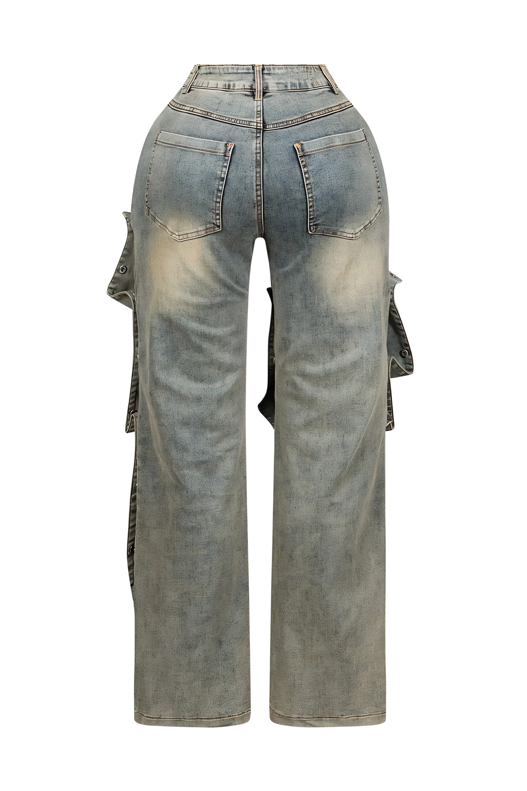 MAEVE Button Baggy Jeans - Image 5