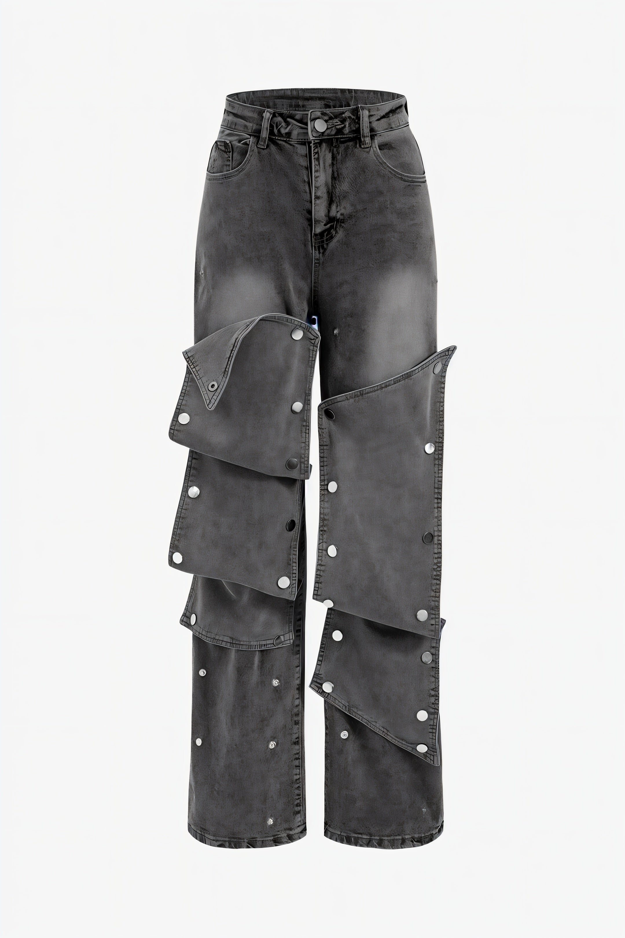 MAEVE Button Baggy Jeans - Image 7
