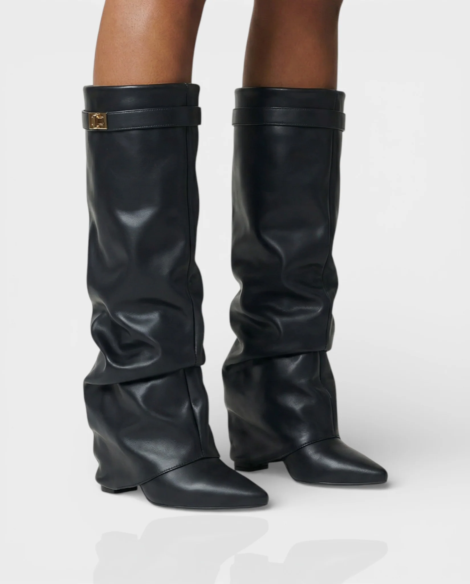 MAISY Slouchy Pointed-Toe Knee-High Boots - Image 13