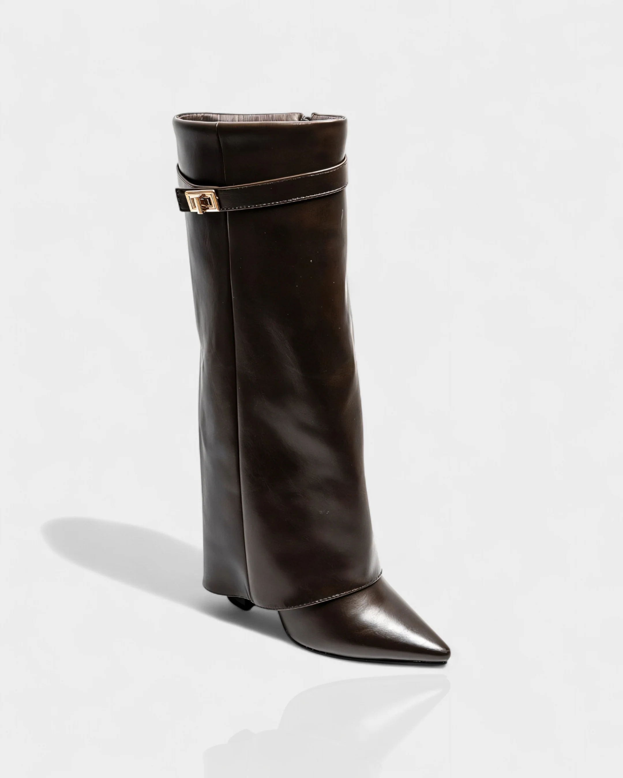 MAISY Straight Pointed-Toe Knee-High Boots - Image 22
