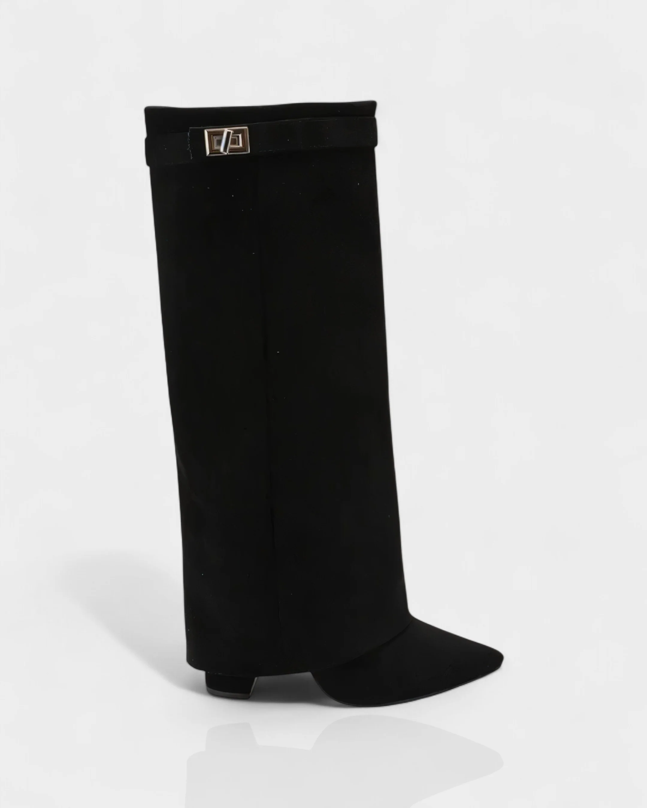 MAISY Straight Pointed-Toe Knee-High Boots - Image 26