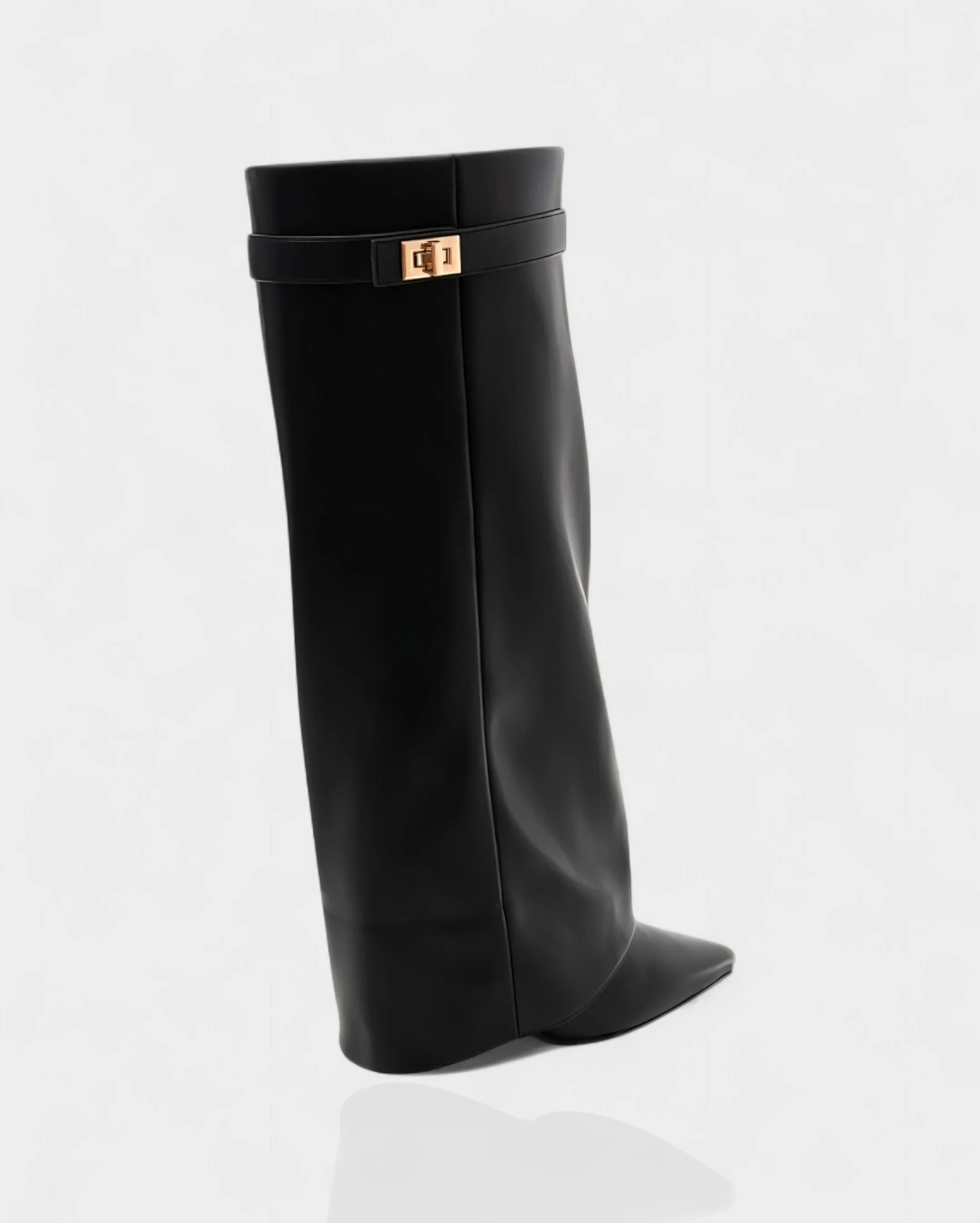 MAISY Straight Pointed-Toe Knee-High Boots - Image 4