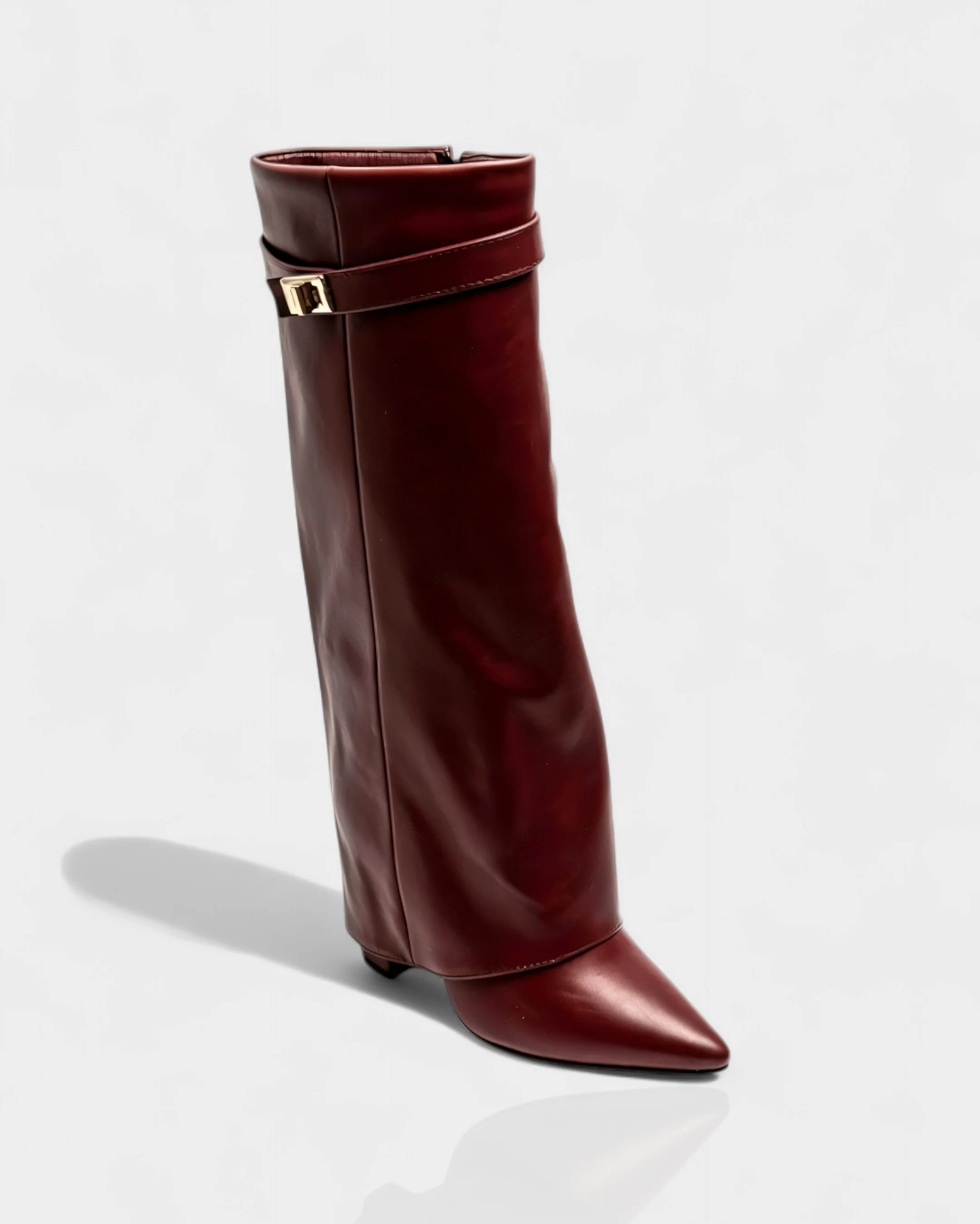 MAISY Straight Pointed-Toe Knee-High Boots - Image 7