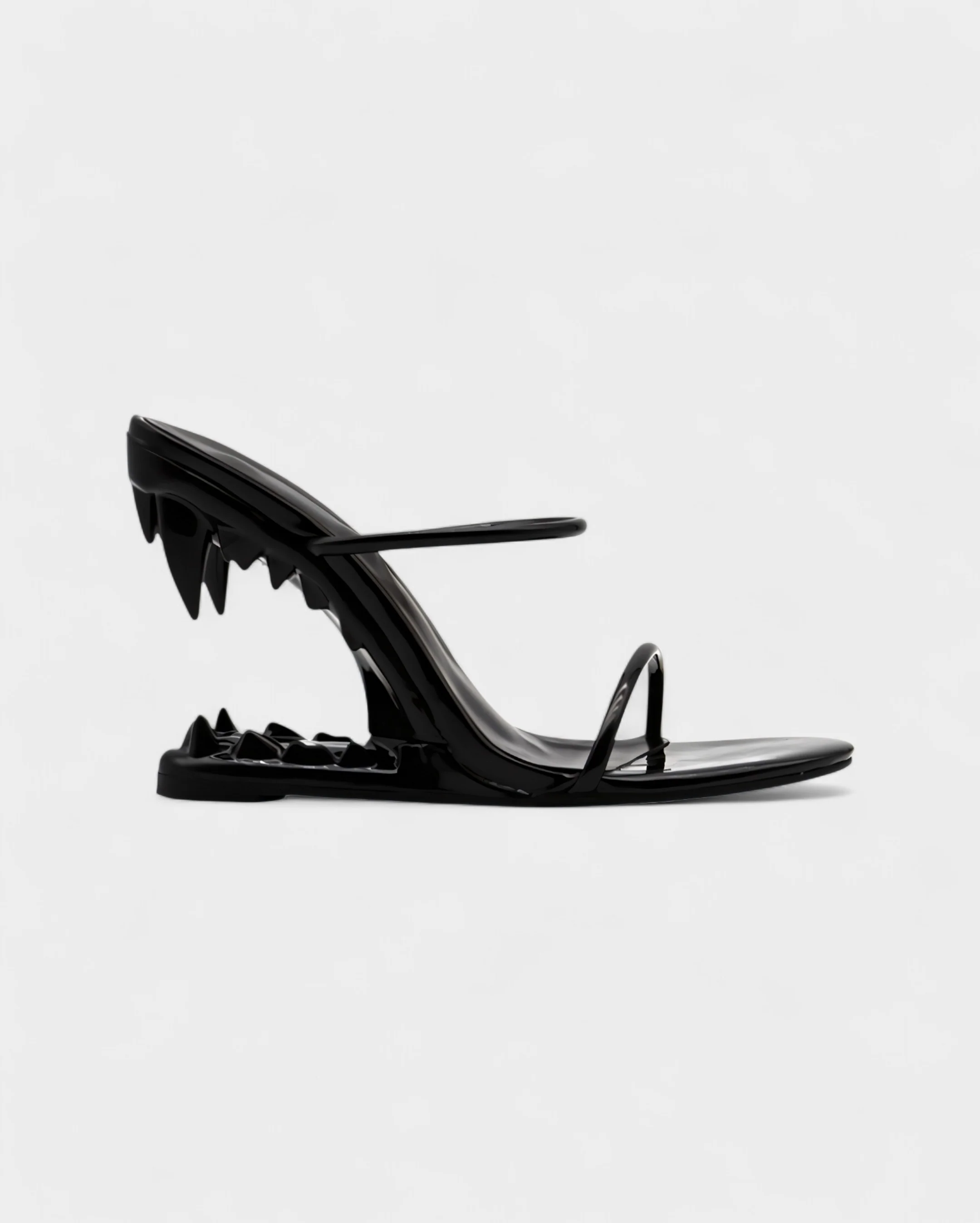 MALAYA Fang Sculpted Heel Sandals - Image 13