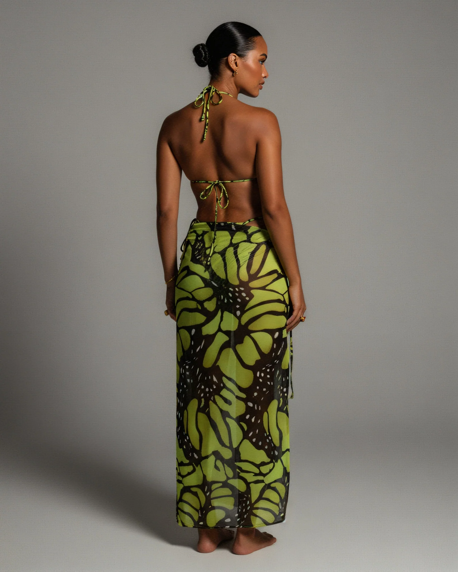 MARIAN 3-Piece Butterfly Print Bikini Set - Image 4
