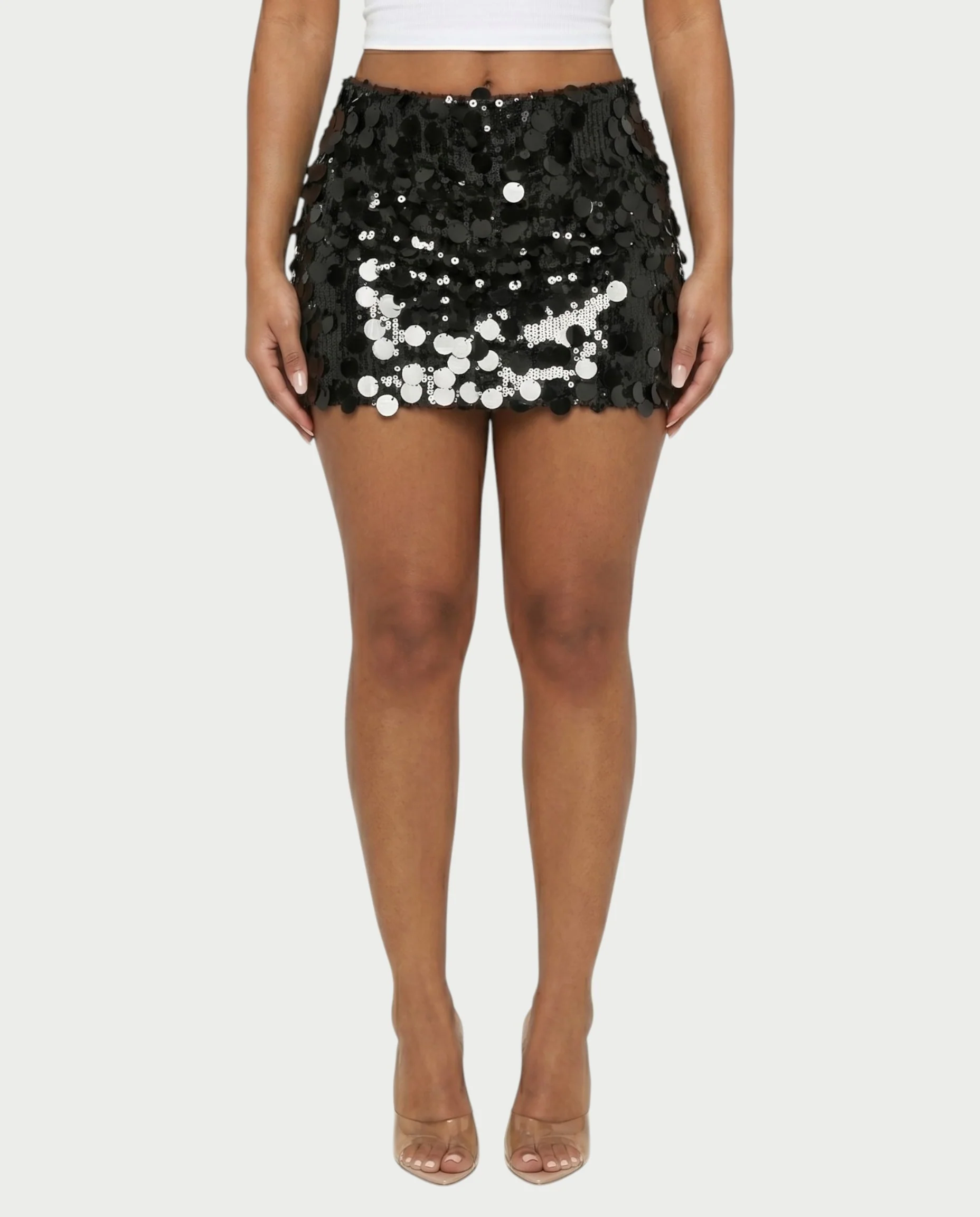 MARIMA Sequin Disc Embellished Mini Skirt - Image 26