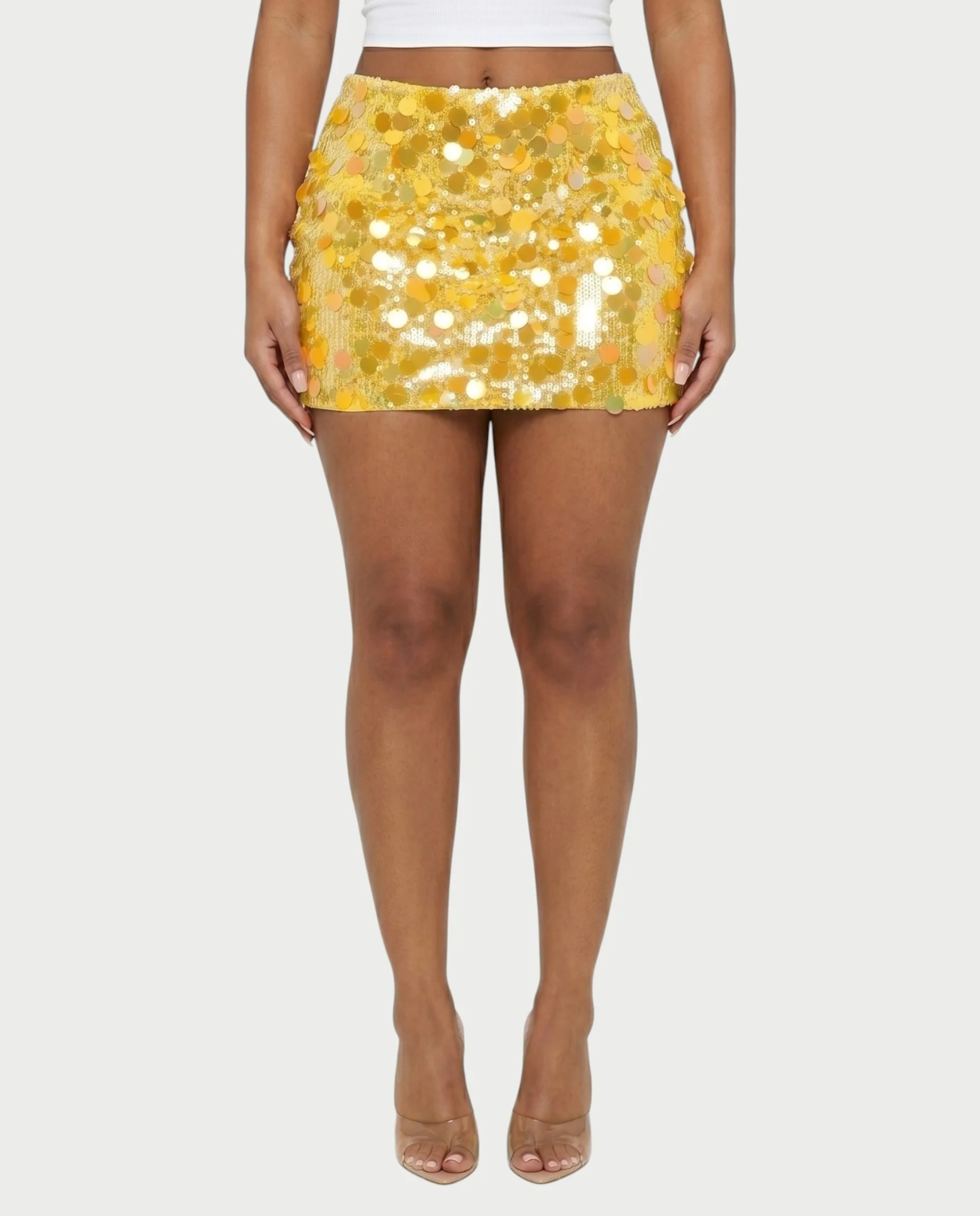 MARIMA Sequin Disc Embellished Mini Skirt - Image 66