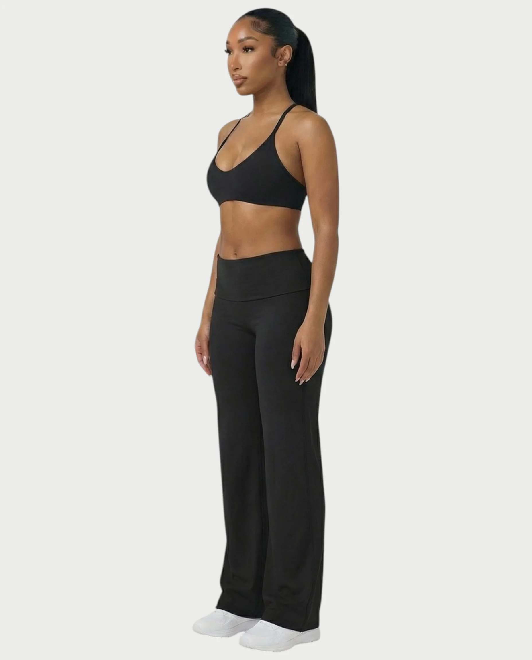 MELRA Fold Over Wide Leg Pants - Image 9