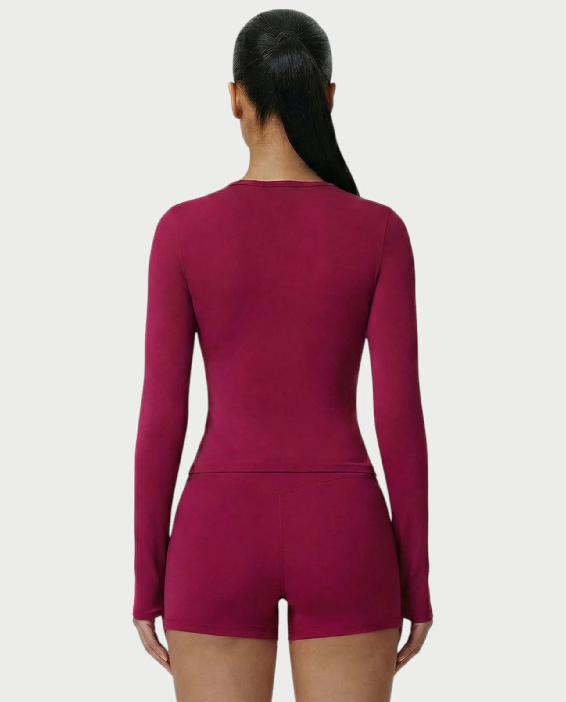 MELYA Long Sleeve Sporty Crew Neck Top - Image 10