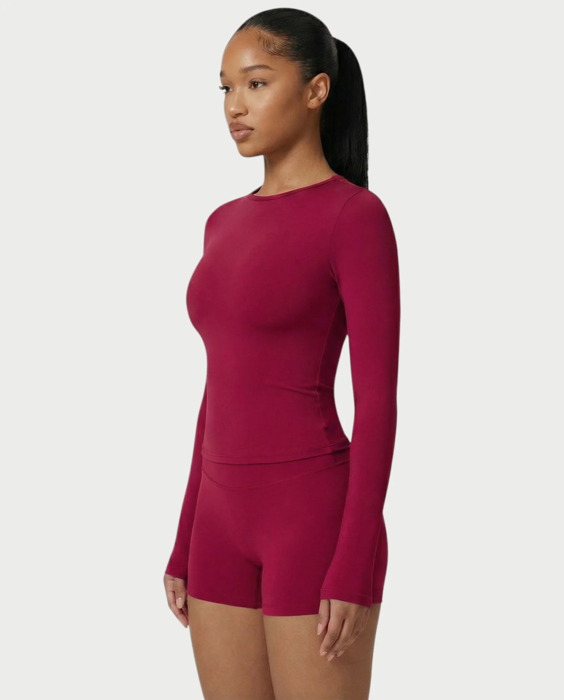MELYA Long Sleeve Sporty Crew Neck Top - Image 11