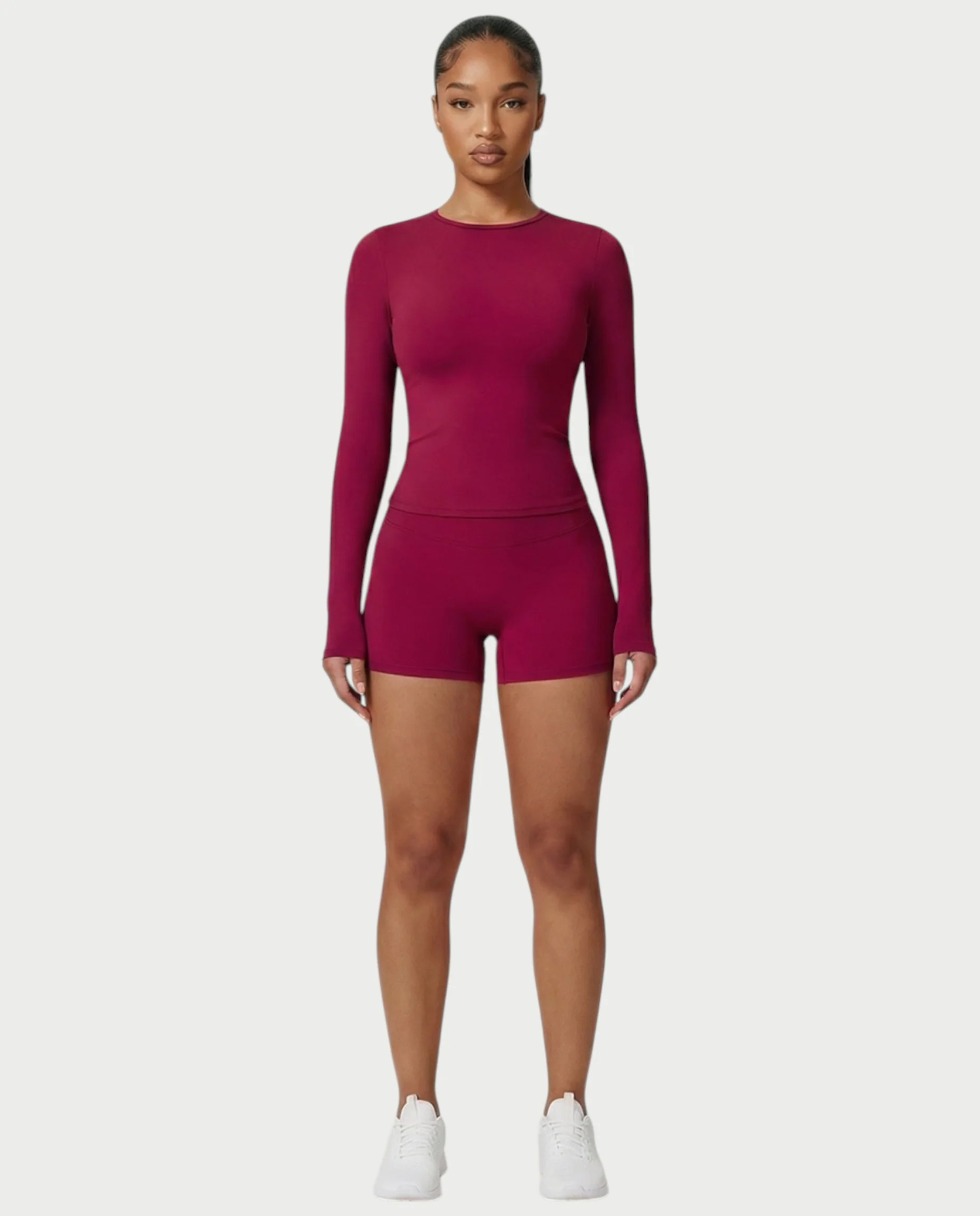 MELYA Long Sleeve Sporty Crew Neck Top - Image 12
