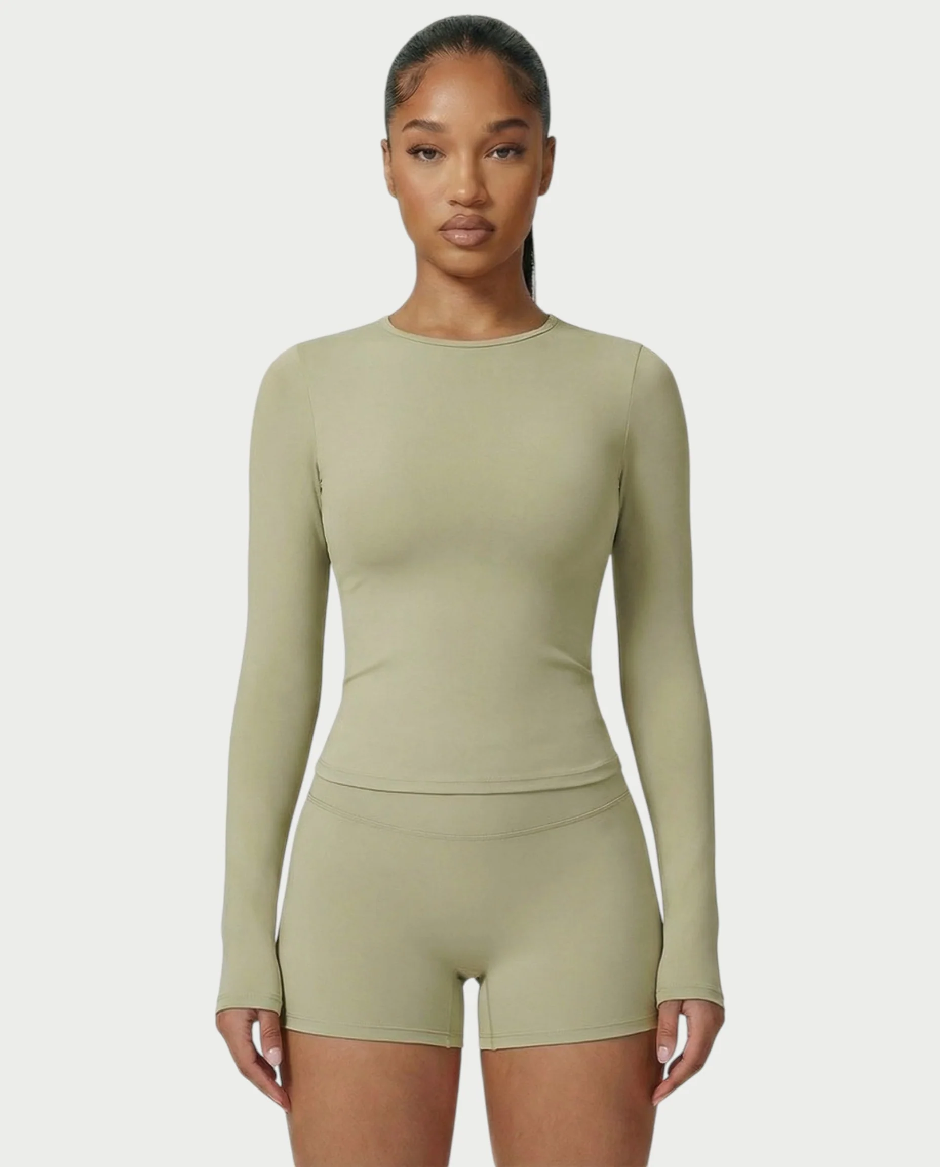 MELYA Long Sleeve Sporty Crew Neck Top - Image 13